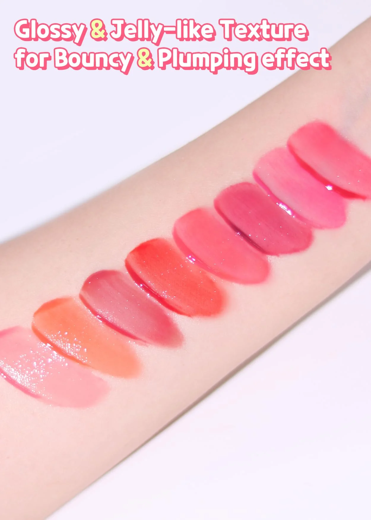 COLORGRAM Juicy Drop Tint 04 Clear Cherry | Juicy Lip Gloss, Glowing Lip Stain with Fruity Colors, Buildable & Blendable, Highly Pigmented - Image 6