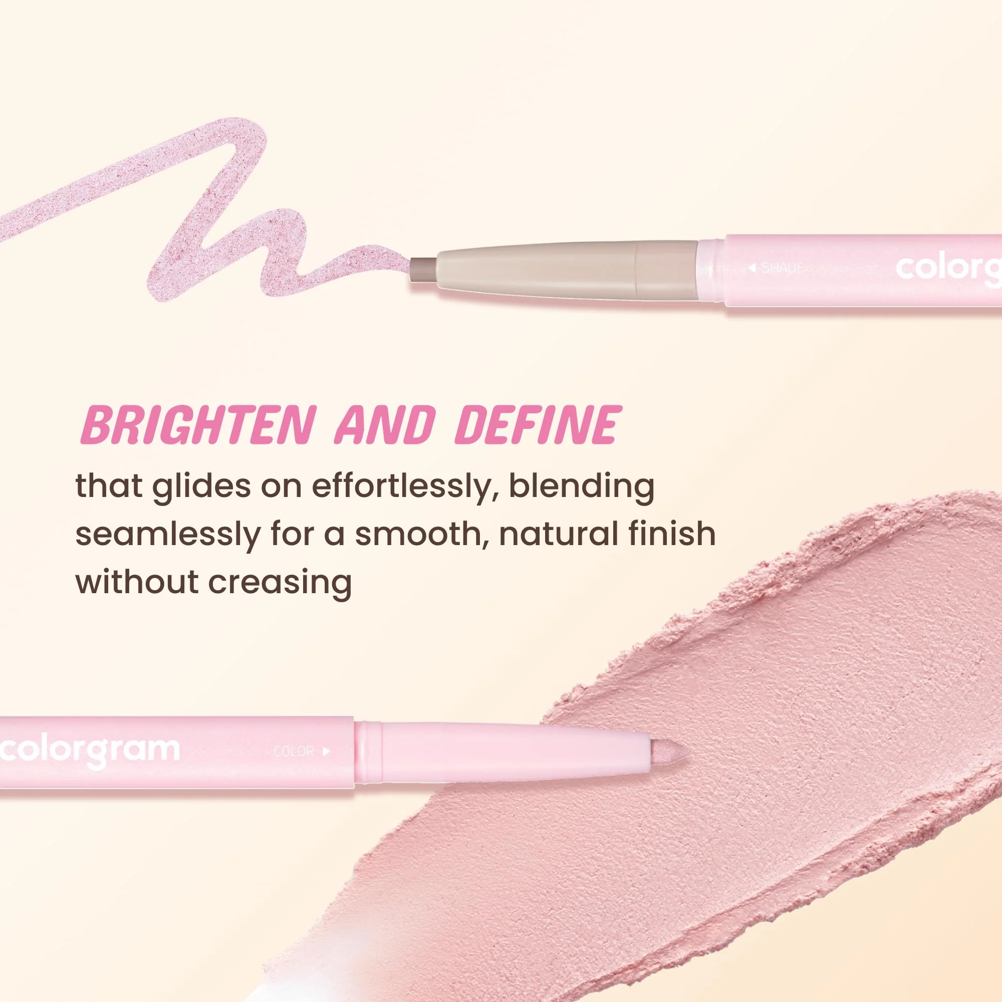 COLORGRAM Under Eye Highlighter Stick - 05 Berry | Silky-Smooth Long-Lasting Highlighter & Contouring Stick for Smudge-Proof, Shining Daily Makeup | K-Beauty Face Highlighters & Luminizers - Image 6