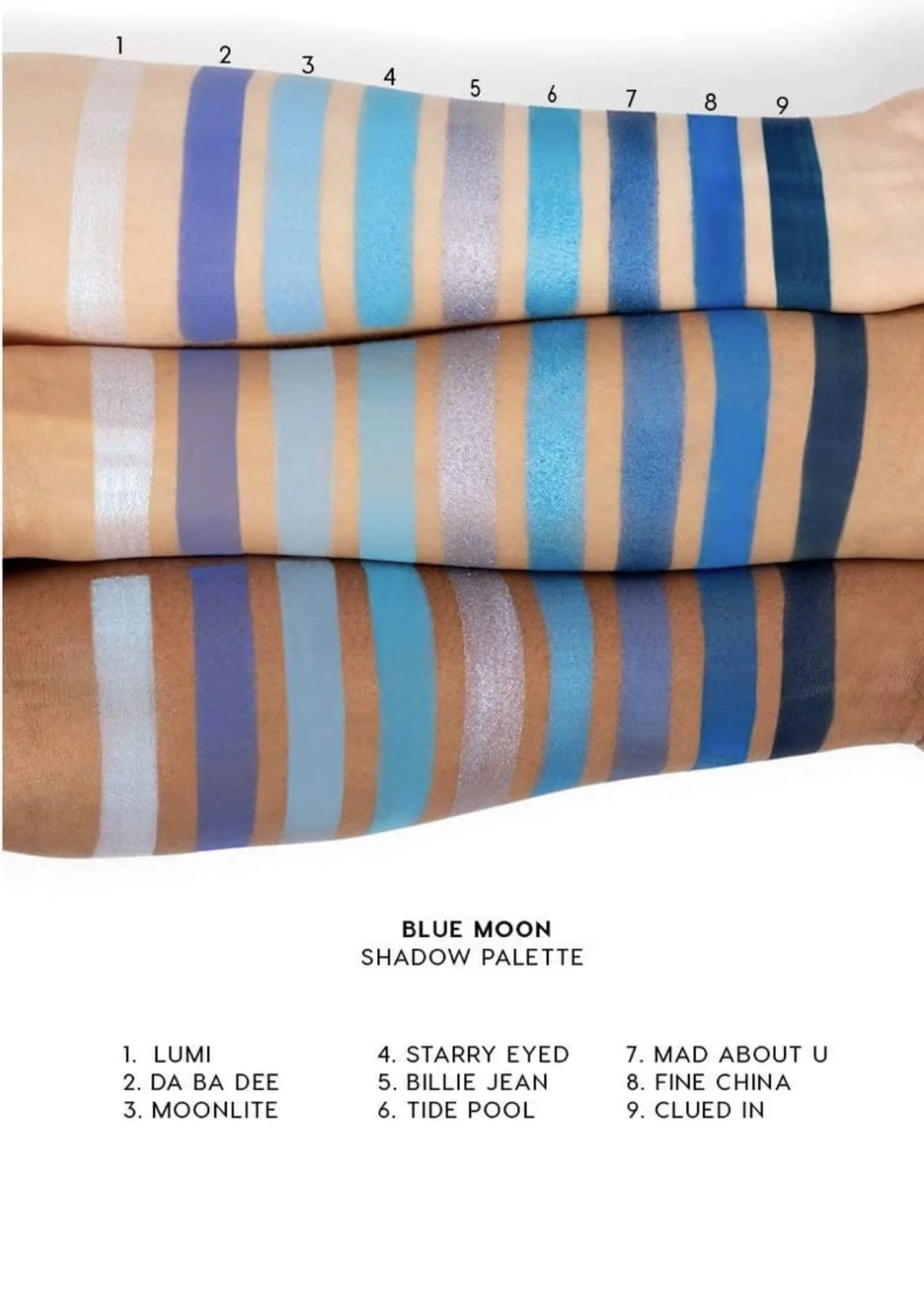 Colourpop Blue Moon Eyeshadow Palette, Powder - Image 3