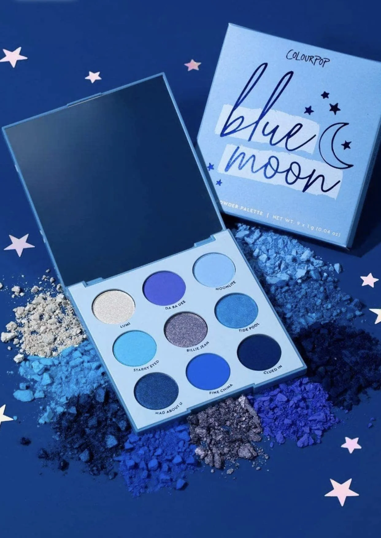 Colourpop Blue Moon Eyeshadow Palette, Powder - Image 4