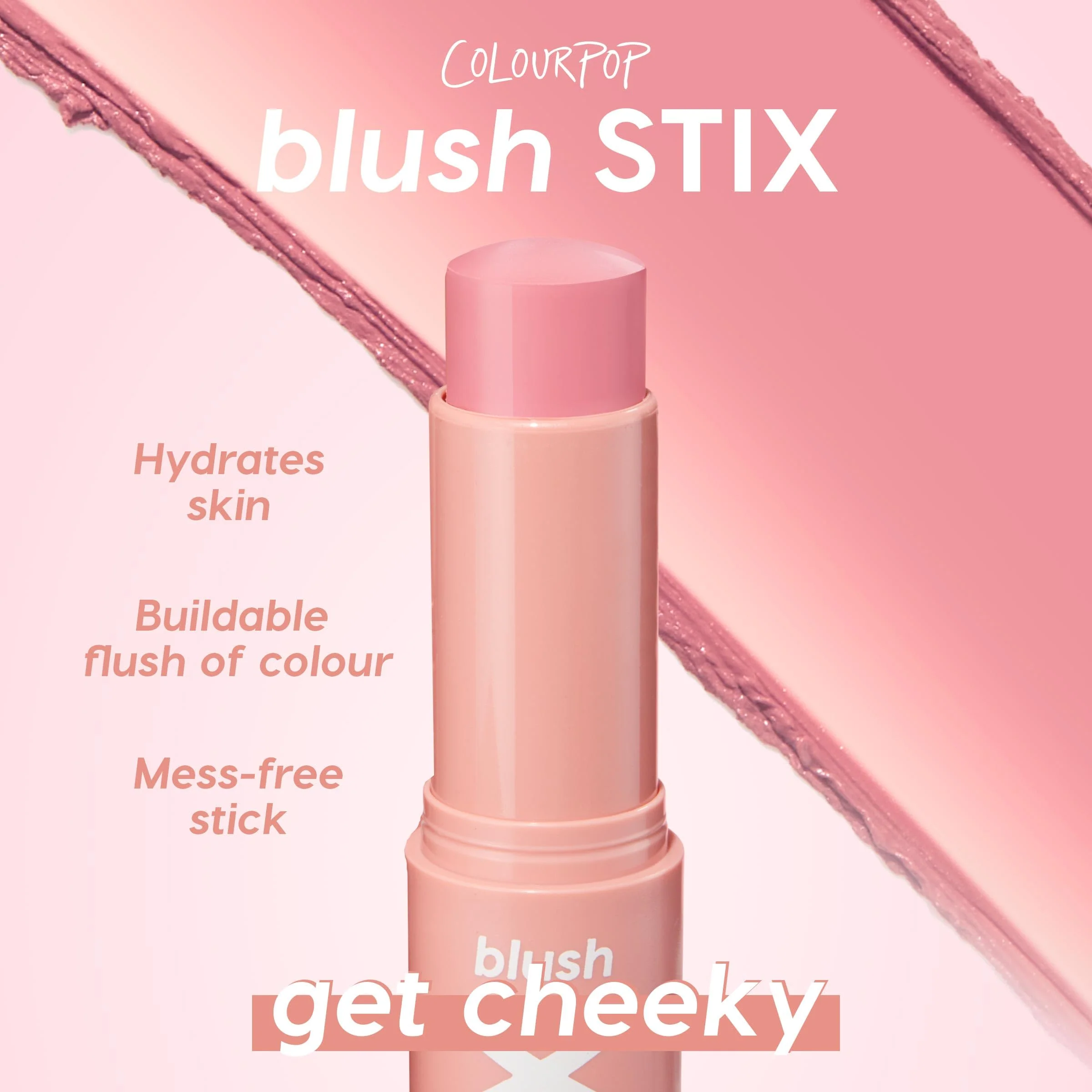 ColourPop Blush Stix - Cream Blush Stick with a Blendable, Hydrating Formula and Natural, Skin-Like Finish - Glowy Summer Makeup for Cheeks, Eyes & Lips - Cottage Life (0.28 oz) - Image 6