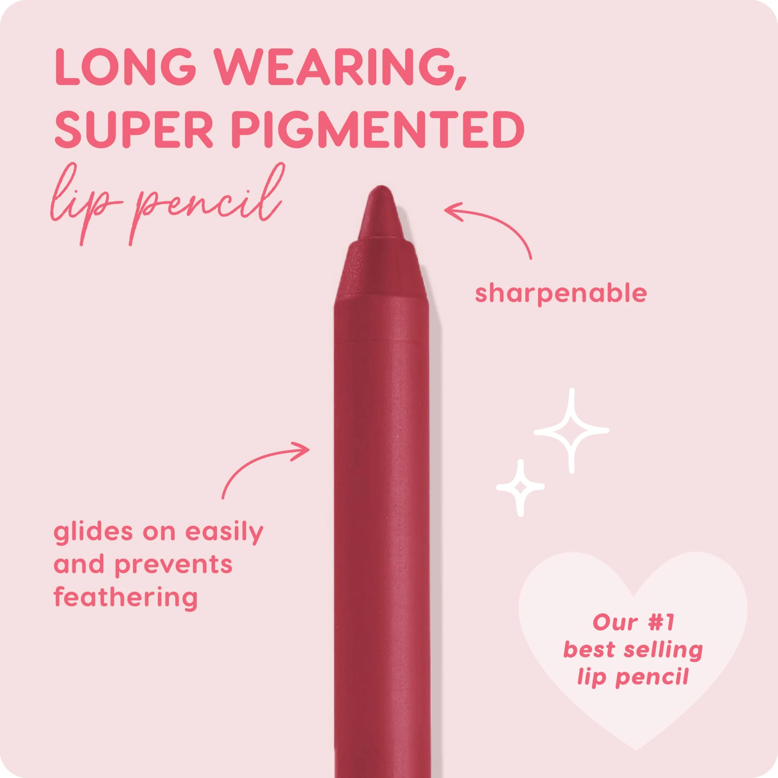 ColourPop Lippie Lip Pencil - High-Pigment, Long-Lasting Lip Liner - Sharpenable Lip Liner Pencil for High-Impact Lip Color - Vegan, Cream Formula with Precise Application - Bichette (0.04 oz) - Image 3