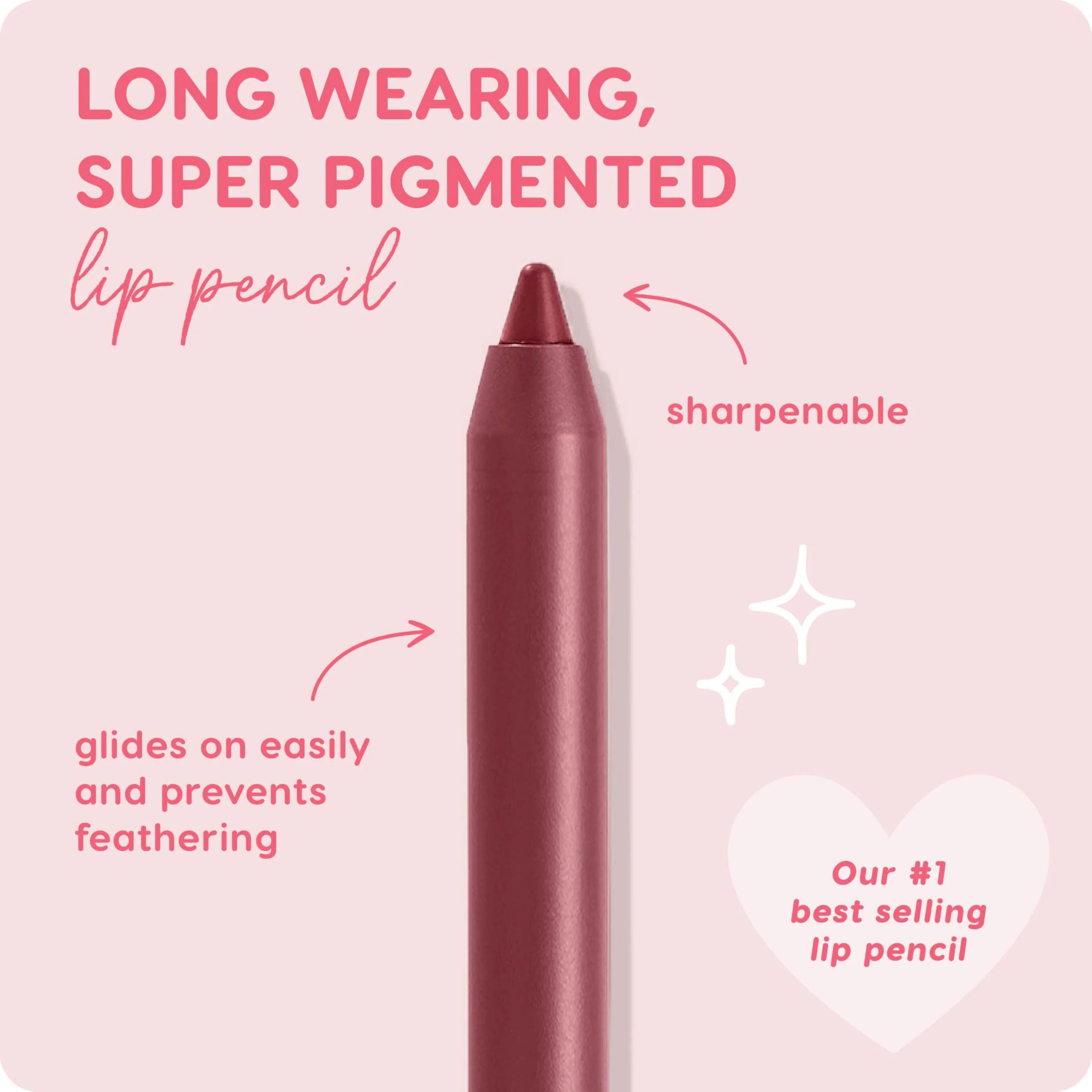 ColourPop Lippie Lip Pencil - High-Pigment, Long-Lasting Lip Liner - Sharpenable Lip Liner Pencil for High-Impact Lip Color - Vegan, Cream Formula with Precise Application - Bounce (0.04 oz) - Image 3