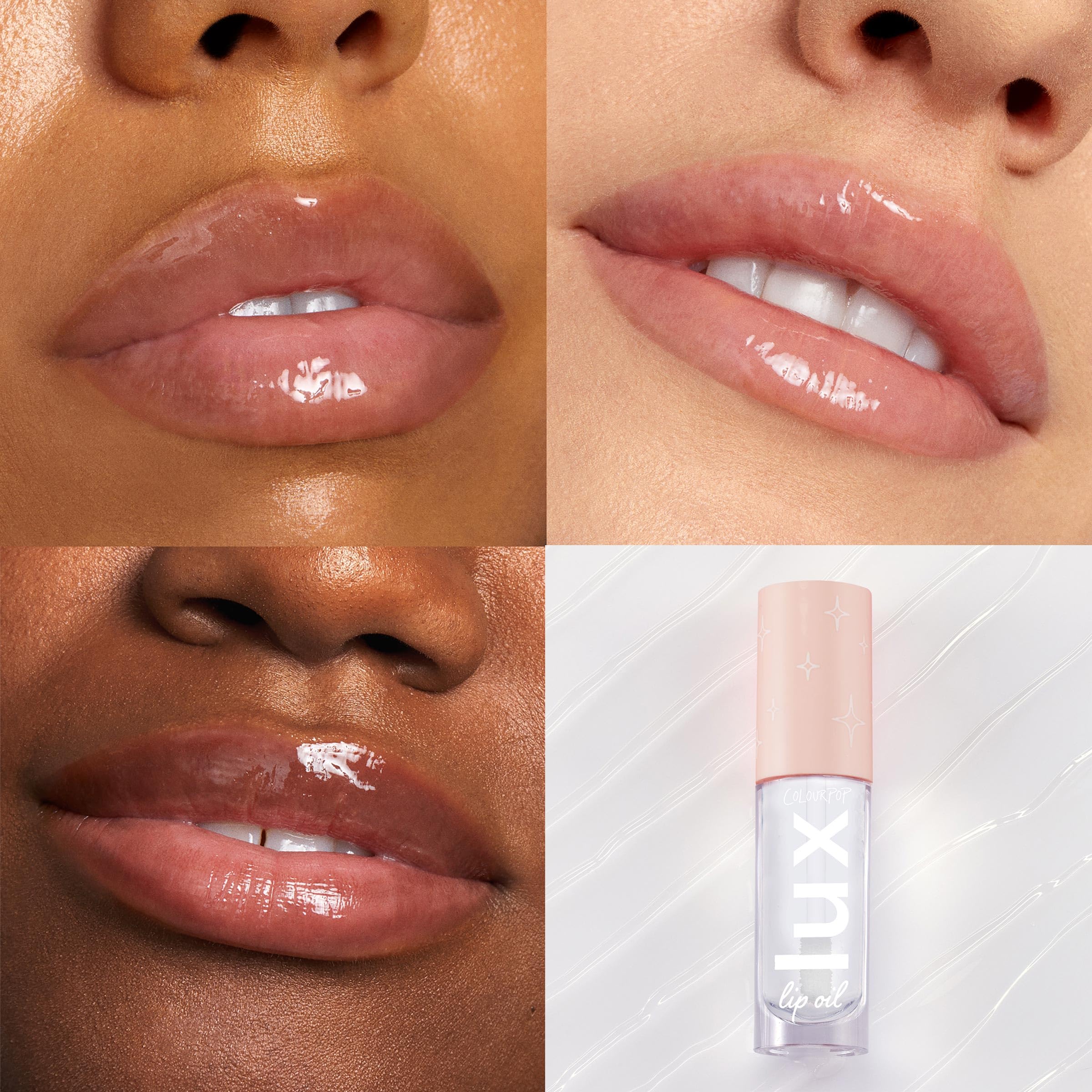 ColourPop Lux Lip Oil - Hydrating, Sheer Tinted Lip Oil Formulated with Antioxidant-Rich Chamomile Extract & Calendula Oil - Non-Greasy, Nourishing Clear Oil - Dew Drop (0.16 oz) - Image 6
