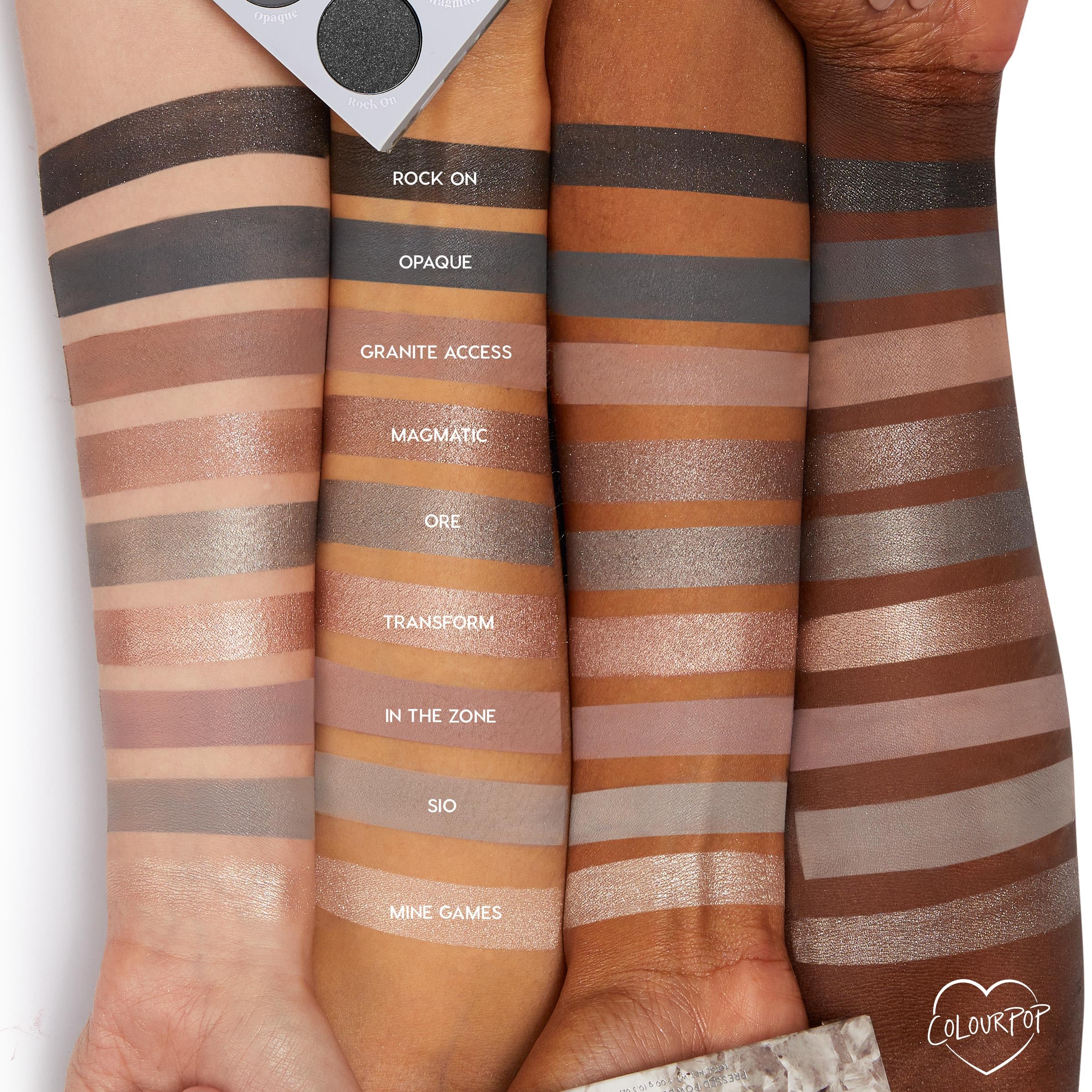 ColourPop Of Quartz Eyeshadow Palette - Neutral Taupe Palette with Metallic and Matte Finishes - High-Pigment Eye Makeup with a Long-Wearing Formula (0.3 oz) - Image 5