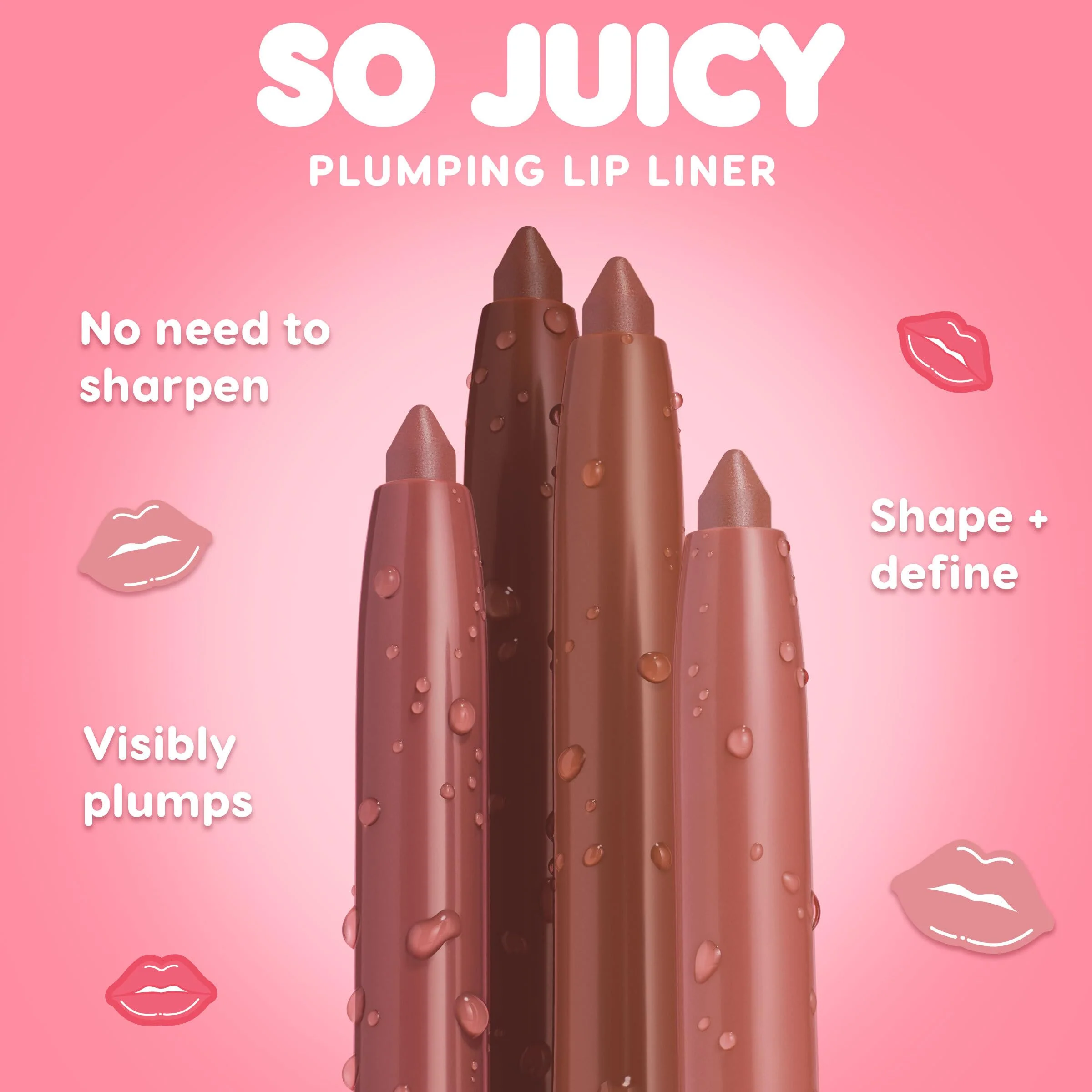ColourPop So Juicy Plumping Lip Liner with Peptides - Long Lasting Lip Liner for Visibly Plumped & Shaped Lips - Enriched with Smoothing Ceramides & Peppermint - ETA (0.01 oz) - Image 6