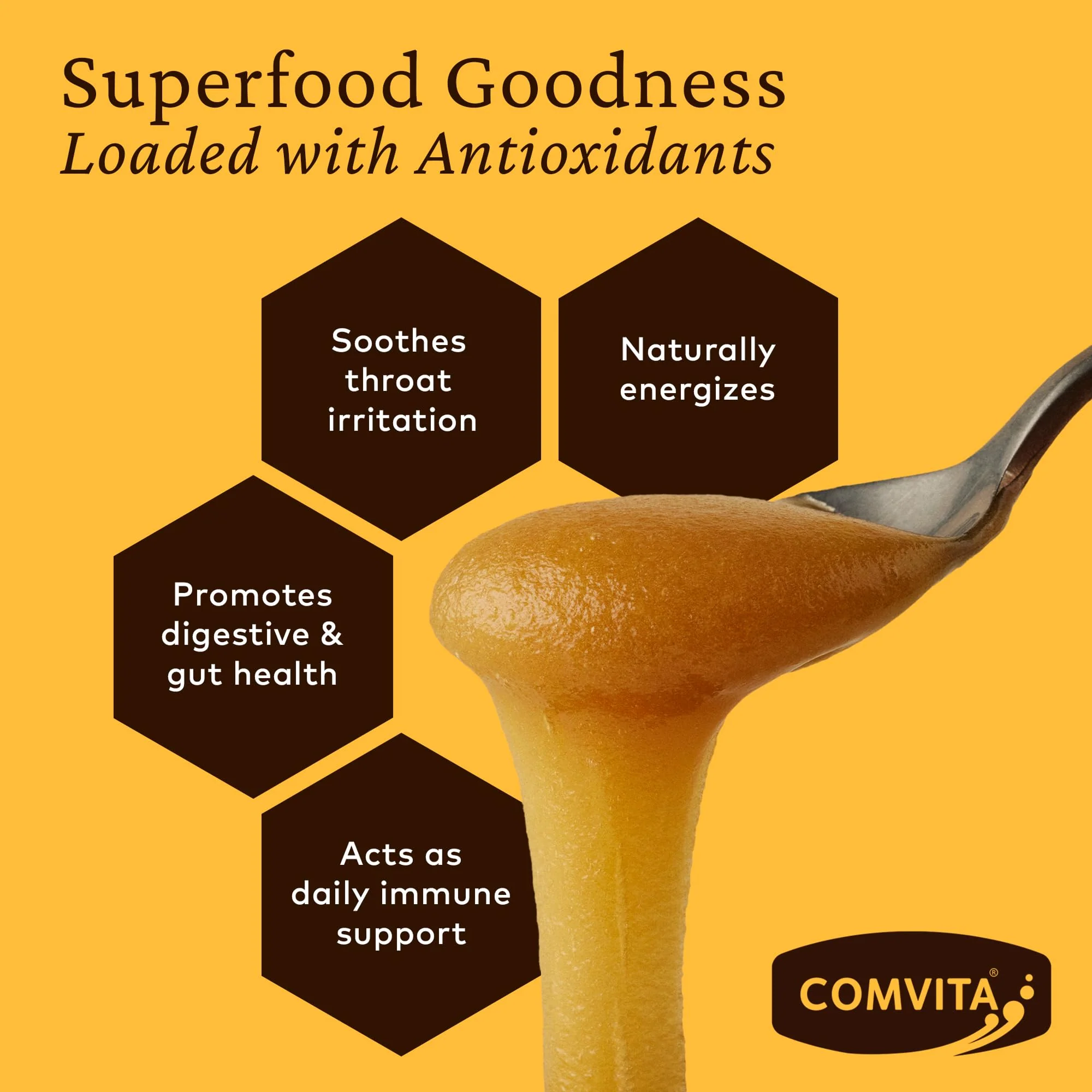Comvita Manuka Honey UMF 5+ (MGO 83+) - Raw Manuka Honey New Zealand, Pure & Unpasteurized, Superfood for Immune Health, Use in Tea, Wild, Monofloral, Non-GMO - 250g (8.8 oz) - Image 6
