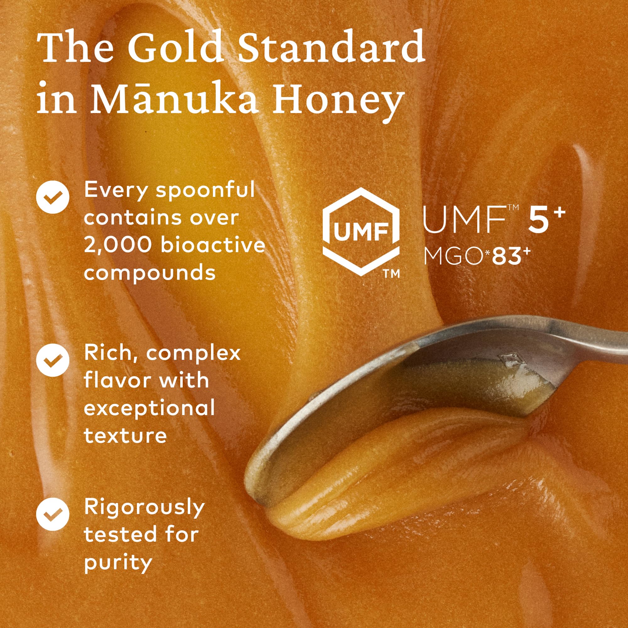 Comvita Manuka Honey UMF 5+ (MGO 83+) - Raw Manuka Honey New Zealand, Pure & Unpasteurized, Superfood for Immune Health, Use in Tea, Wild, Monofloral, Non-GMO - 250g (8.8 oz) - Image 7