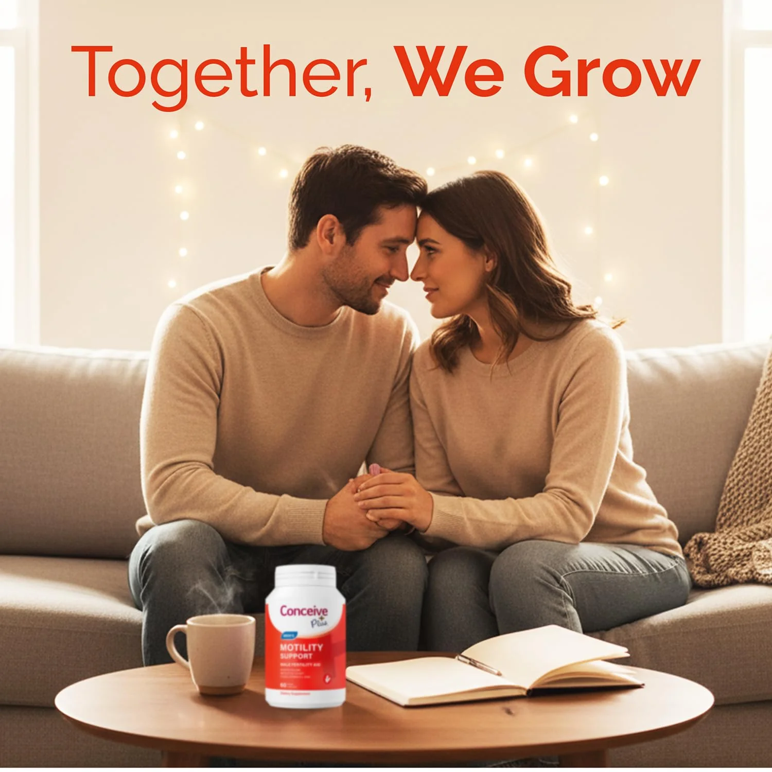 CONCEIVE PLUS Motility Support for Men | Boost Sperm Volume & Count | Spermidine Supplements with Vitamin D, E, Zinc, Antioxidants – Multivitamin Fertility Supplements for Men, 60 Caps - Image 2
