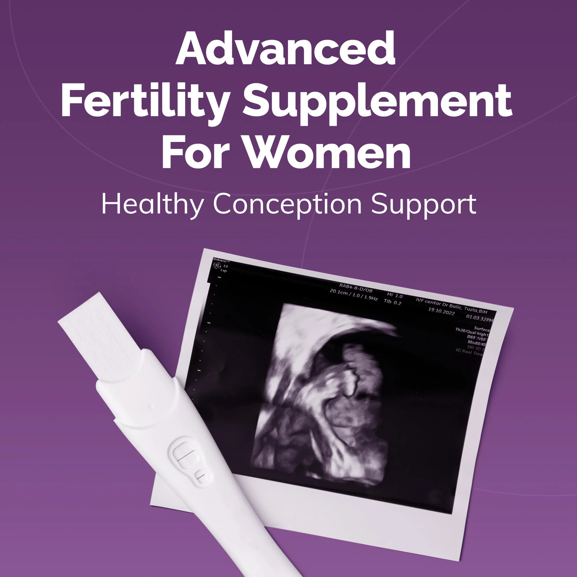 CONCEIVE PLUS Womens Fertility Support – Prenatal Multivitamin for Trying to Get Pregnant – Conception Blend, Hormonal Balance, Folate, Zinc, Thiamin, Riboflavin, Biotin – Non-GMO, Vegan – 30 Days - Image 2