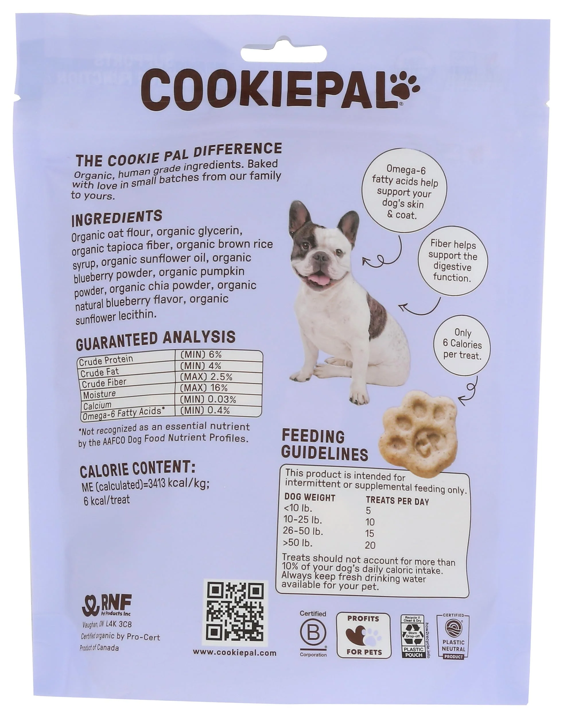 CookiePal Dog Treats Soft Baked Pumpkin Blueberry Organic, 8.8 Ounce - Image 10