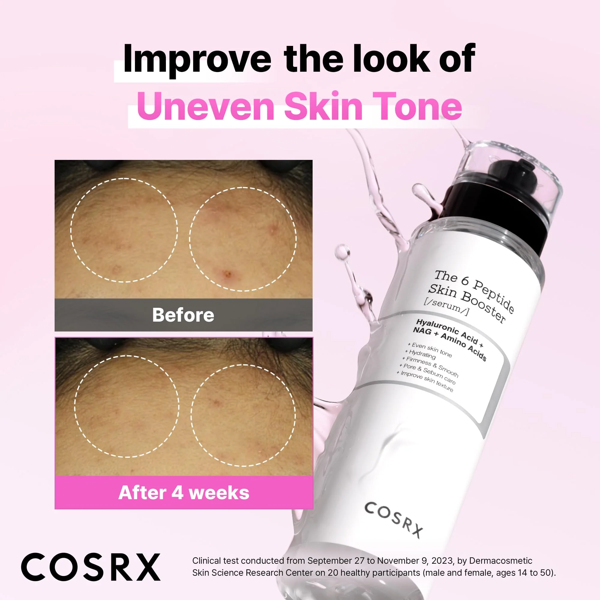 COSRX 6X Peptide Collagen Booster Toner Serum with Copper Peptides, Niacinamide & Hyaluronic Acid Skin Renewal Boosting Facial Essence for All Skin Types, Korean Skin Care, 5.07 Fl.Oz - Image 9