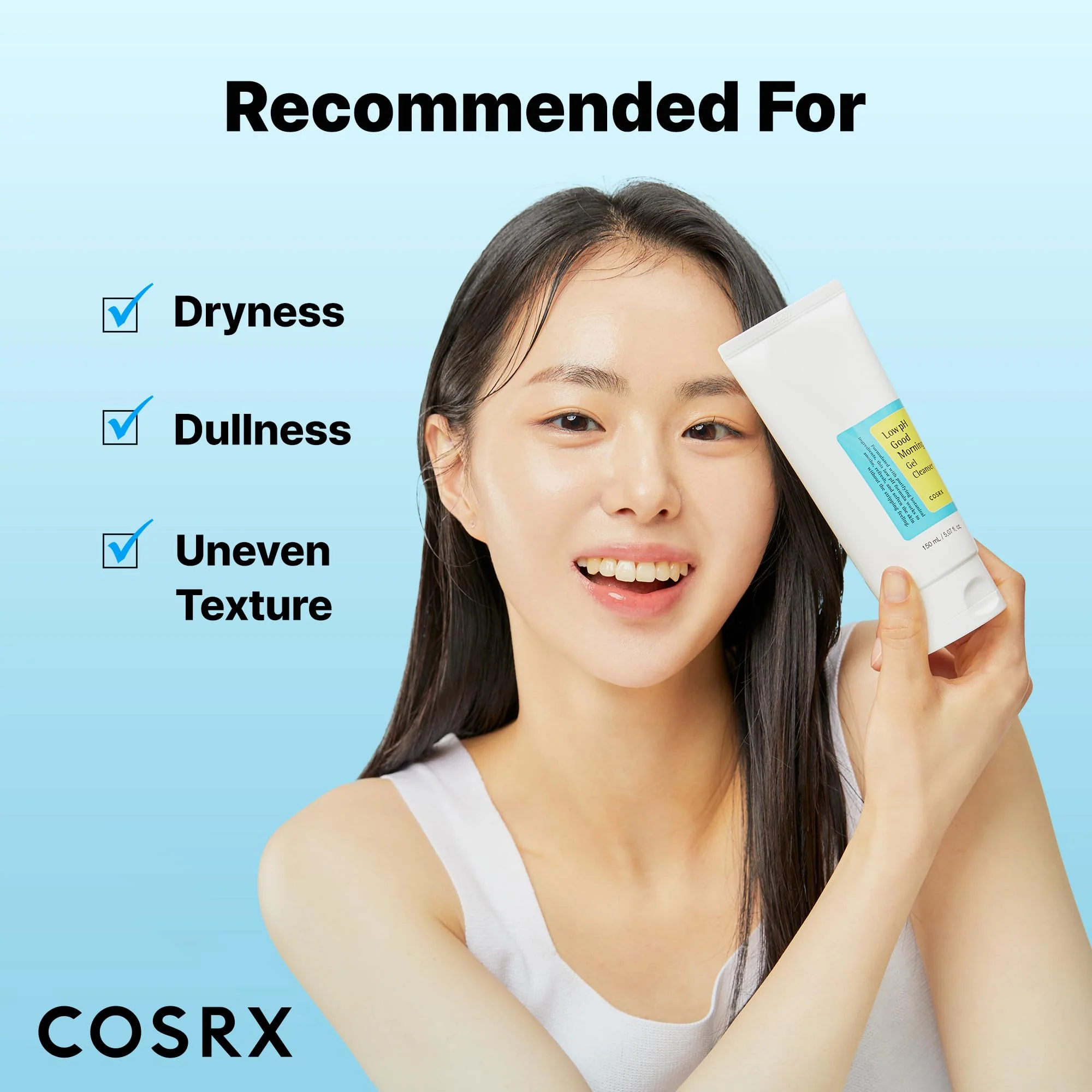 COSRX Low pH Good Morning Gel Face Cleanser, 5.07 fl oz, BHA Face Wash, Daily Mild Face Cleanser for Sensitive Skin, PH Balancing, Korean Skin Care, Korean Face Wash - Image 6