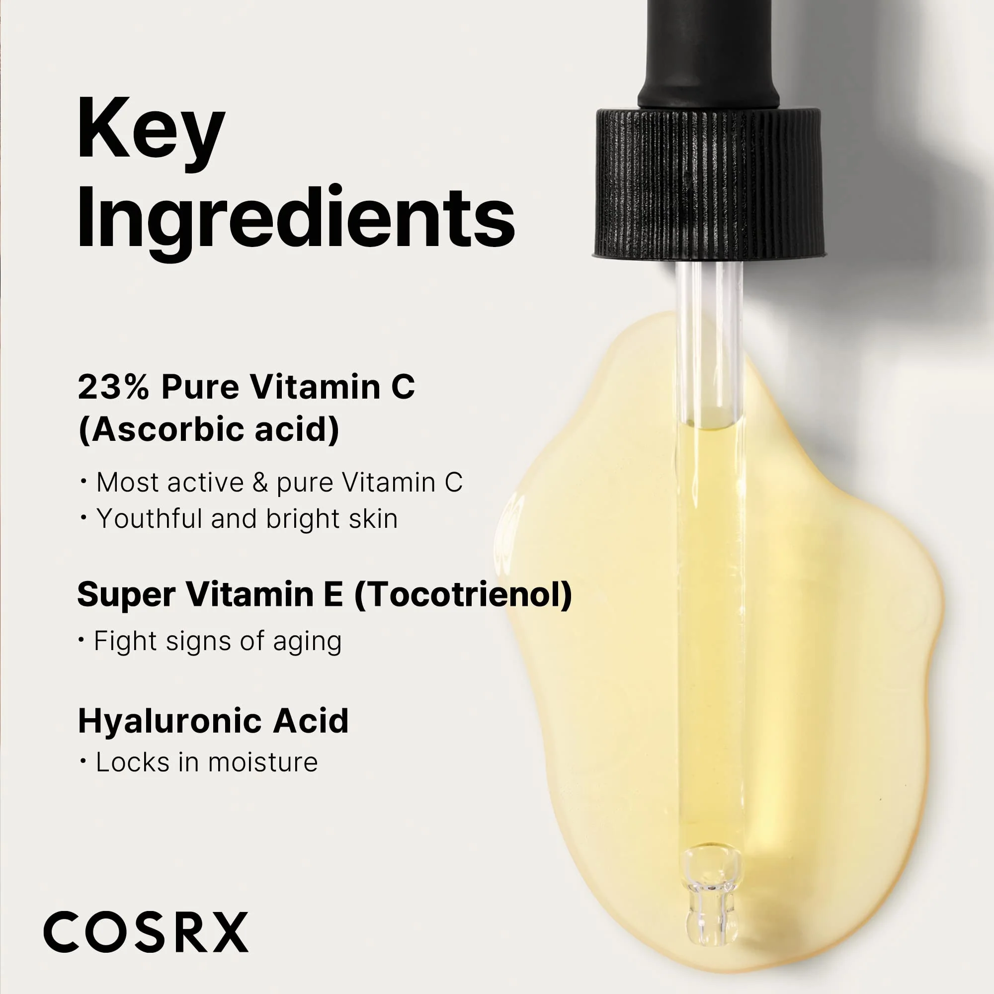 COSRX Pure Vitamin C 23% Serum with Vitamin E & Hyaluronic Acid, Hydrating Facial Serum for Fine Lines, Uneven Skin Tone & Dull Skin, 0.7oz/20g, Korean Skin Care - Image 5