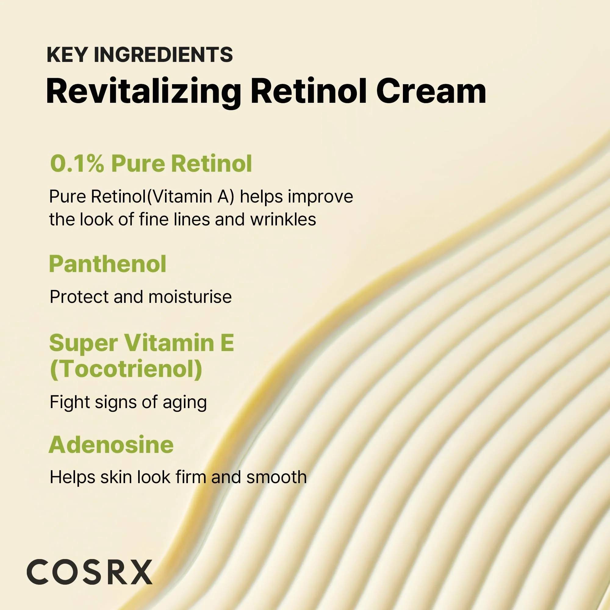 COSRX Retinol 0.1% Cream, 0.67 Oz, Anti-aging Eye & Neck Cream with Retinoid Treatment to Firm Skin, Reduce Wrinkles, Fine Lines, Signs of Aging, Gentle Daily Korean Skin Care - Image 7