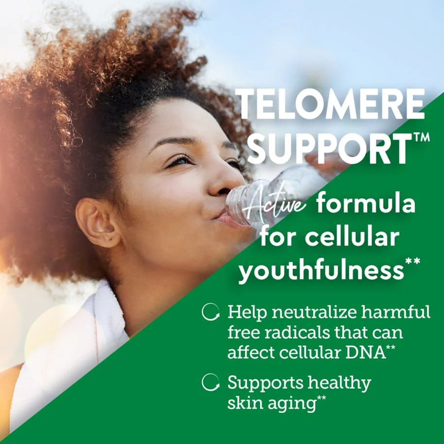 Country Life Ageless Theory Telomere Support- Certified Vegan and Gluten Free - Anti Aging Supplement - 60 Capsules - Resvinol Grape Extract - Immune & Cardiovascular Support - Image 7