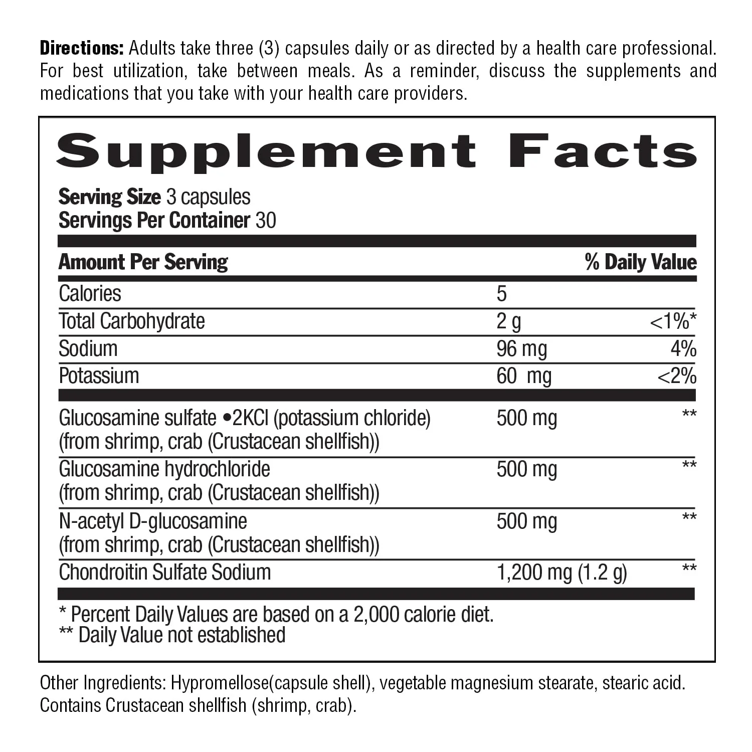 Country Life Glucosamine Chondroitin 1500mg/1200mg - Supports Joint Health & Lubrication - Maintains Healthy Cartilage, Tendon, Joint Tissue - Gluten Free, Non-GMO - 90 Capsules - For Adults - Image 4