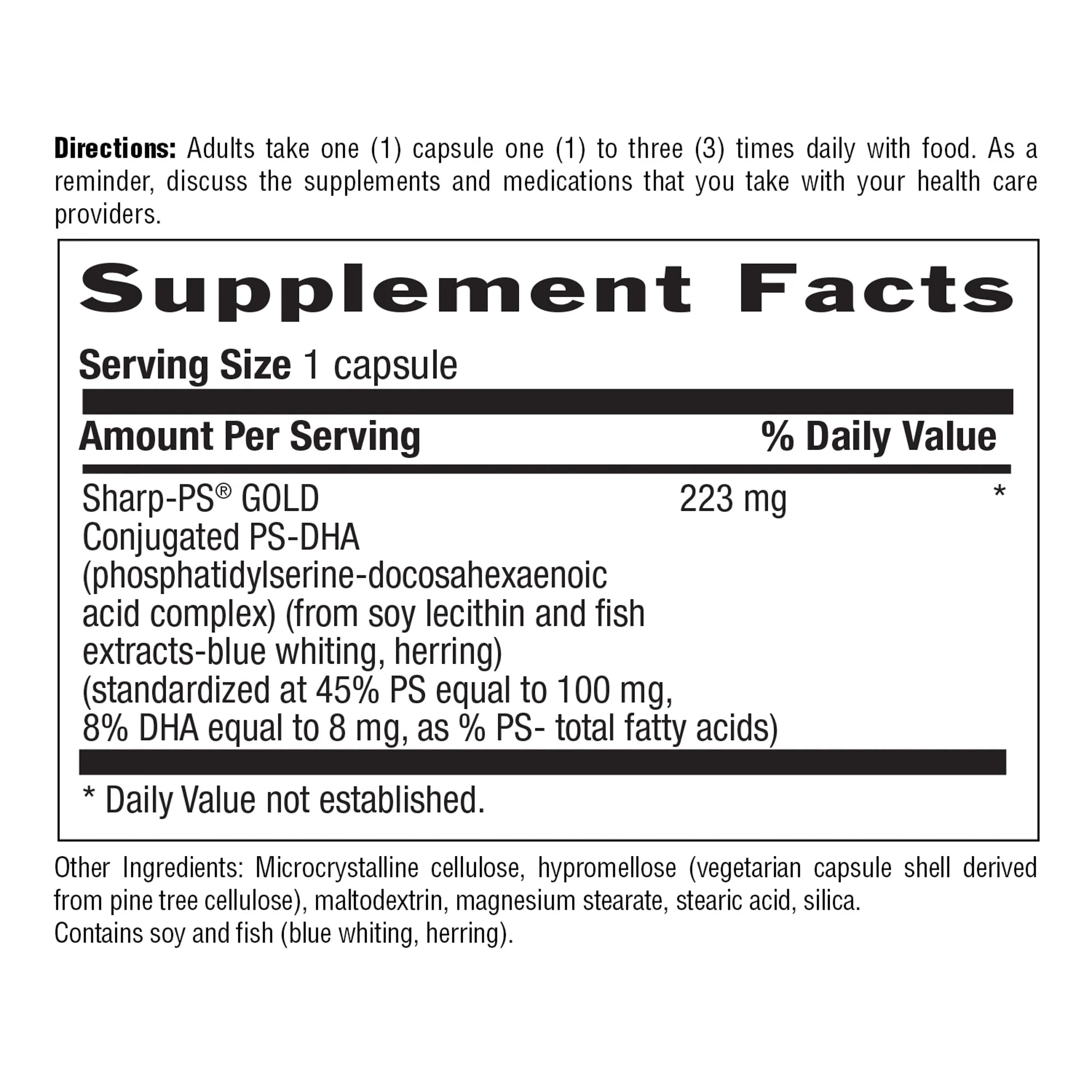 Country Life Sharp Thought - Memory & Cognitive Support Supplement – Sharp-PS Gold Phosphatidylserine + DHA – Promotes Mental Clarity & Faster Recall – Gluten-Free, 60 Capsules - Image 7