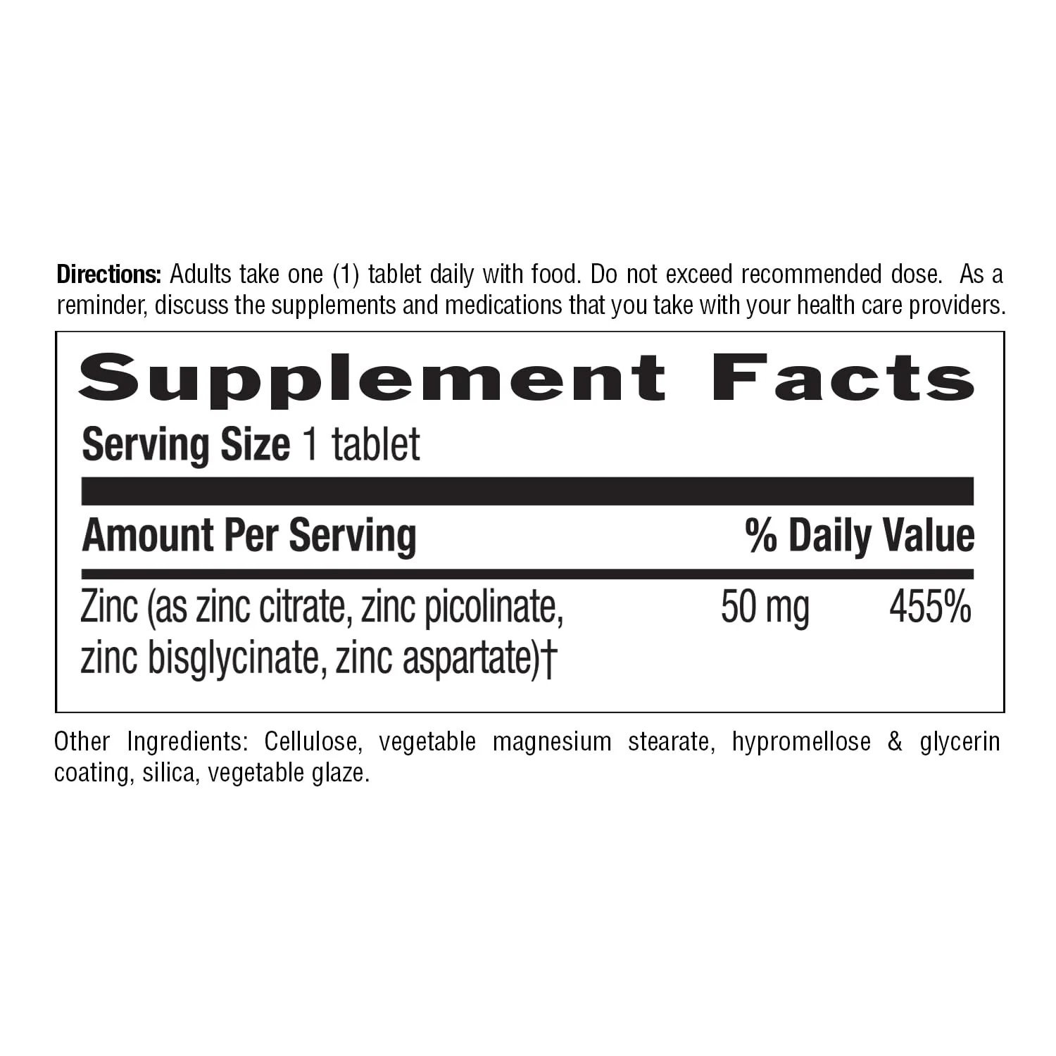 Country Life Target-Mins Zinc 50 mg 90 Tablets - Zinc Supplements for Immune Health - Zinc 50mg - Zinc Support - Image 7