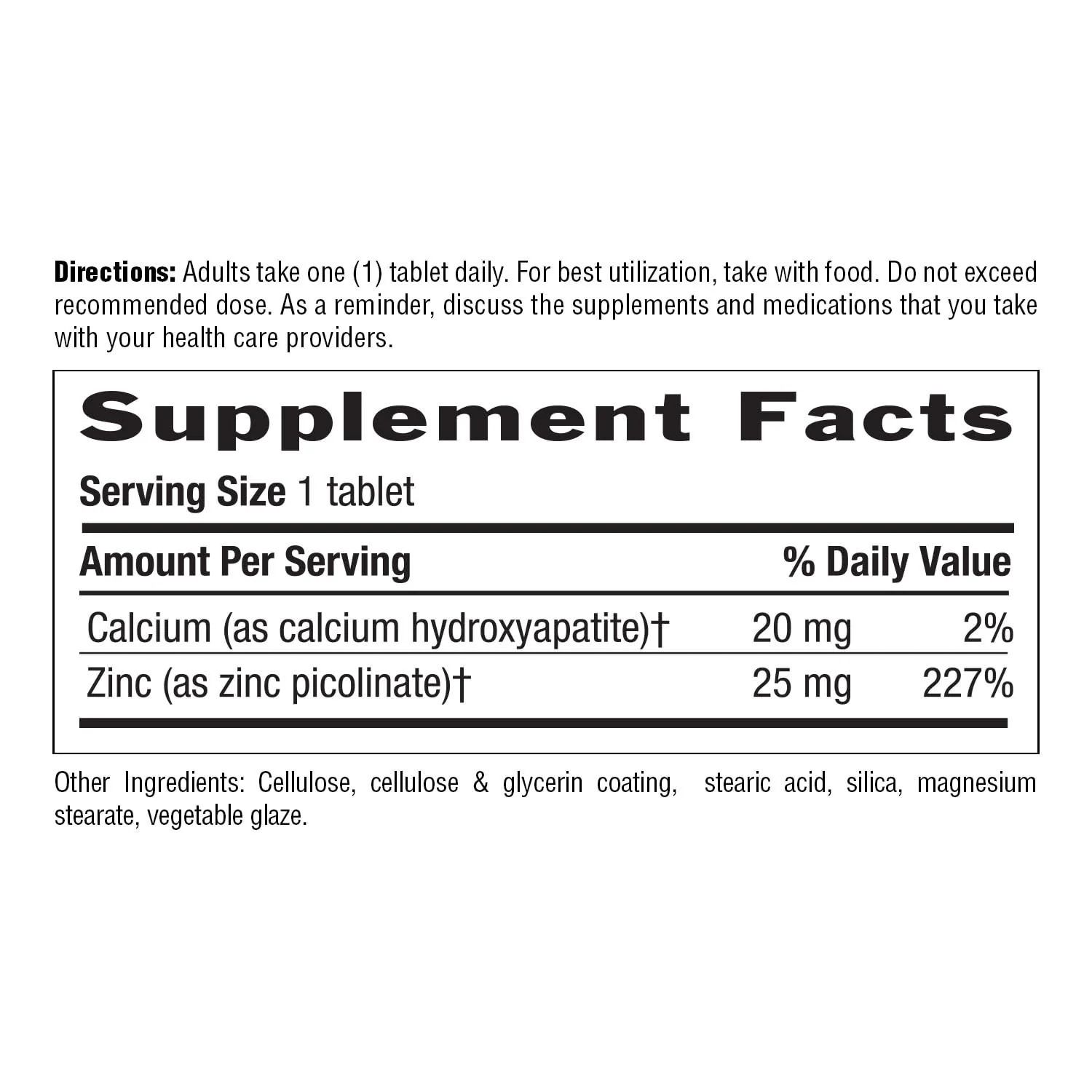 Country Life Zinc Picolinate 25 mg - Superior Absorption Zinc Supplement for Immune Support, Prostate Health & Cellular Wellness - Certified Gluten-Free, Vegan & Halal, Non-GMO - 100 Tablets - Image 4