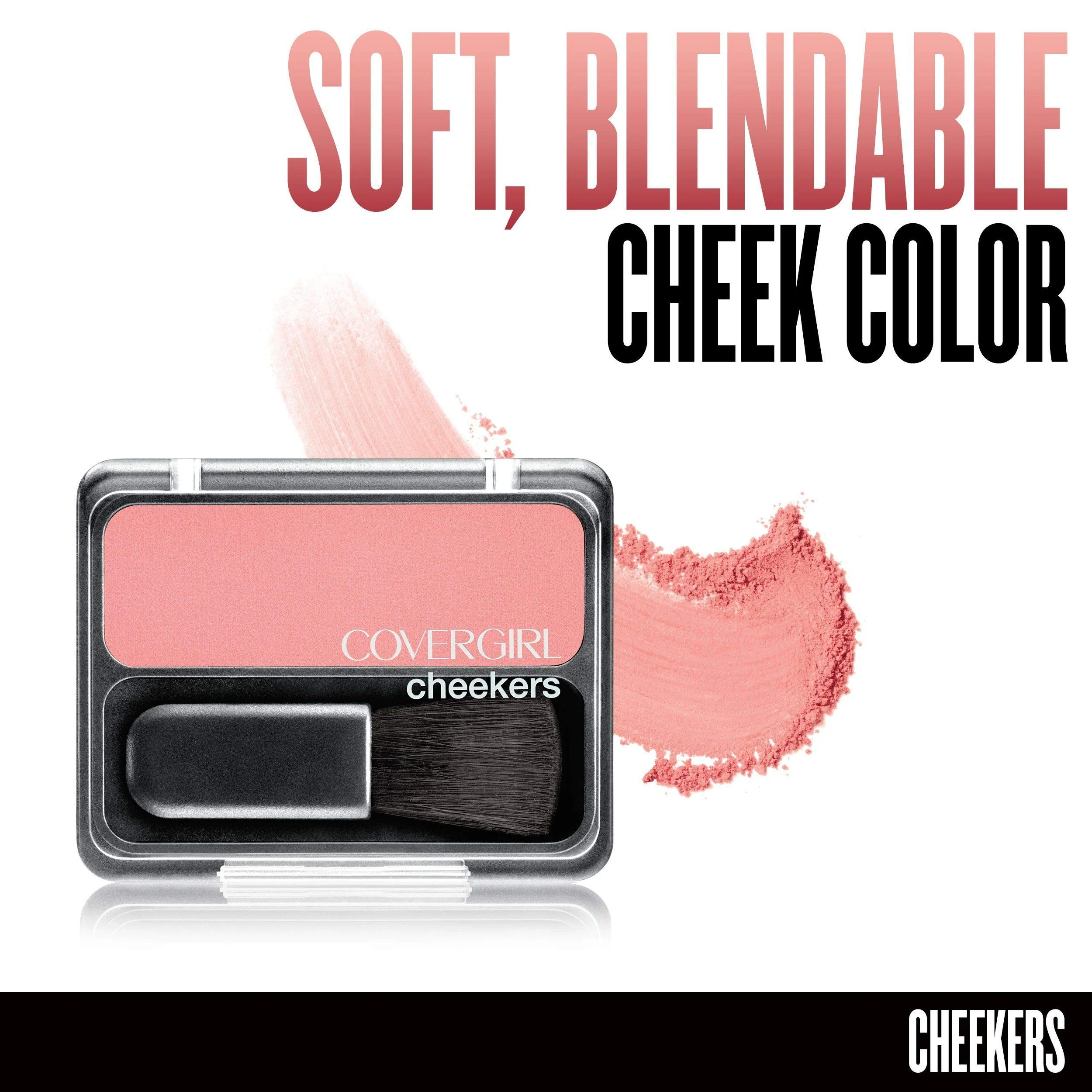 COVERGIRL Cheekers Blendable Powder Blush Pretty Peach, .12 oz (packaging may vary), 1 Count - Image 4