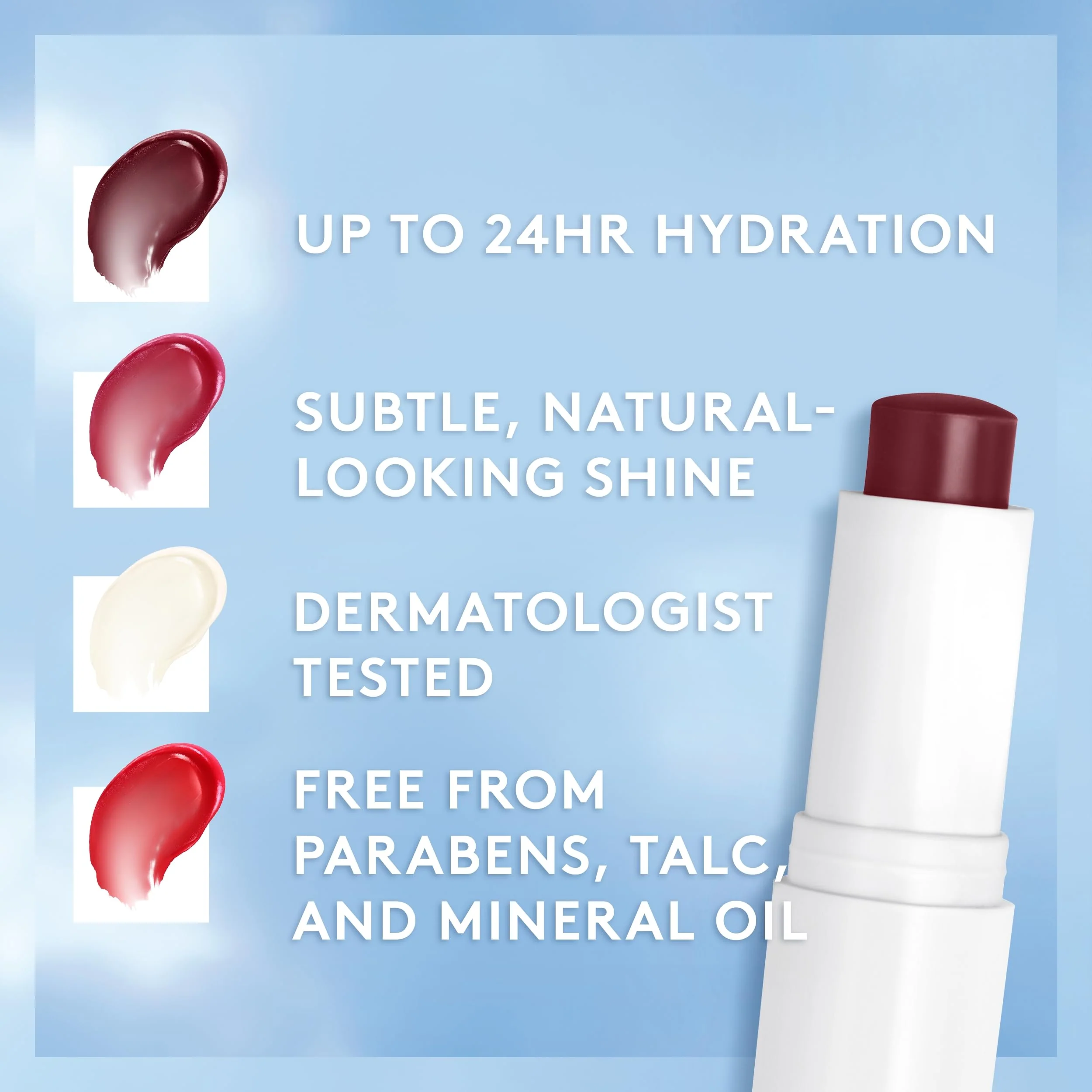 CoverGirl Clean Fresh Tinted Lip Balm, Vegan Formula, Hydrating, Natural Finish, Bliss You Berry, 1 Count - Image 4