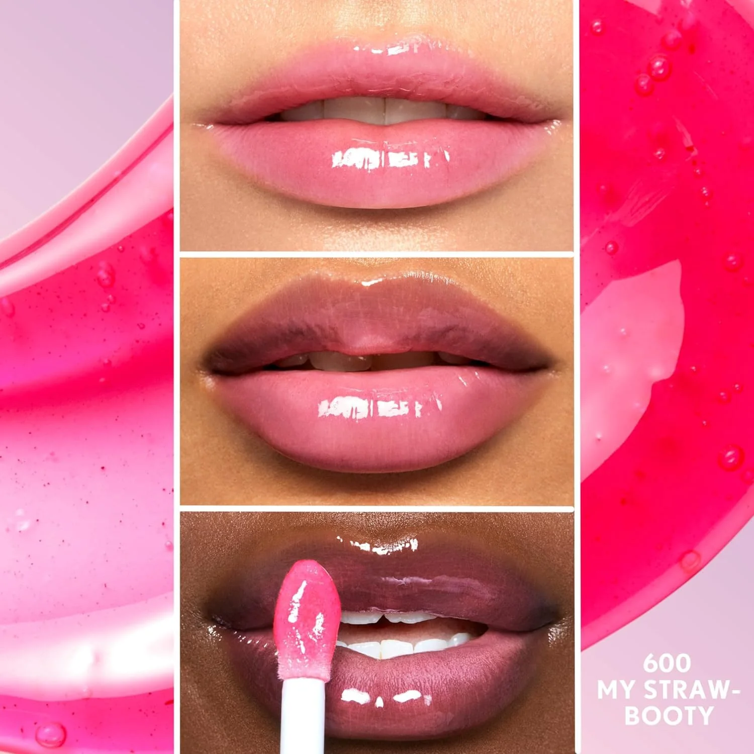 COVERGIRL Clean Fresh Yummy Gloss - My Strawbooty + Eye Enhancer, Intense Black, 3D Mascara - Image 4