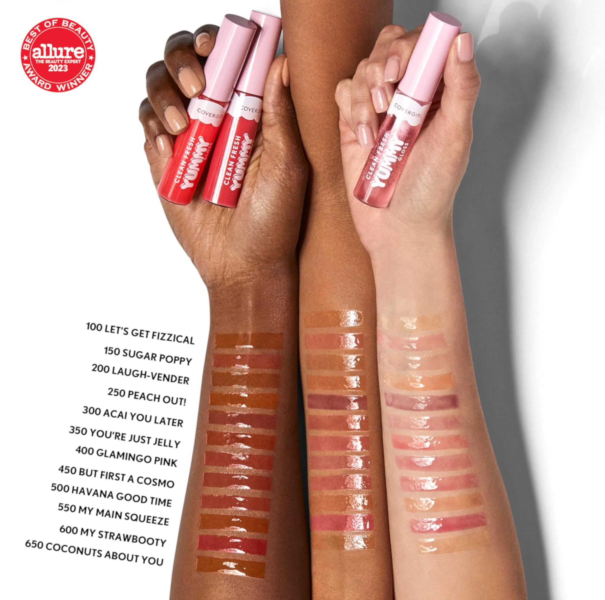 COVERGIRL Clean Fresh Yummy Lip Gloss, Sheer, Natural Scents, Vegan Formula - My Main Squeeze - Image 3