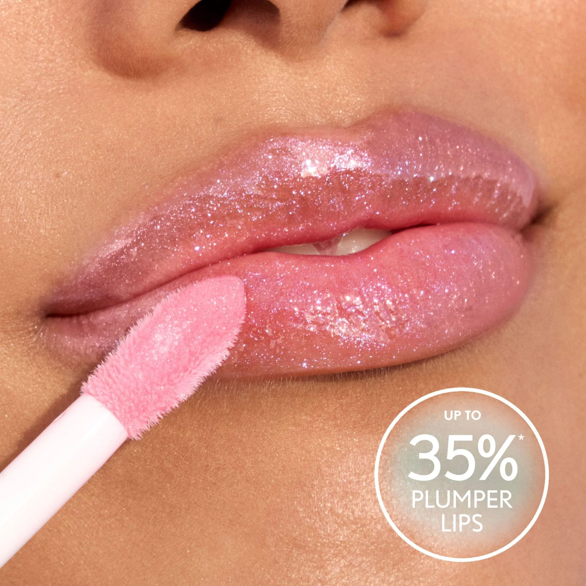 Covergirl Clean Fresh Yummy Plumper Lip Gloss, 880 Merry Kissmass, Shiny Gloss, Vegan Formula, Easy to Apply, Minty Flavor, 0.33oz - Image 4