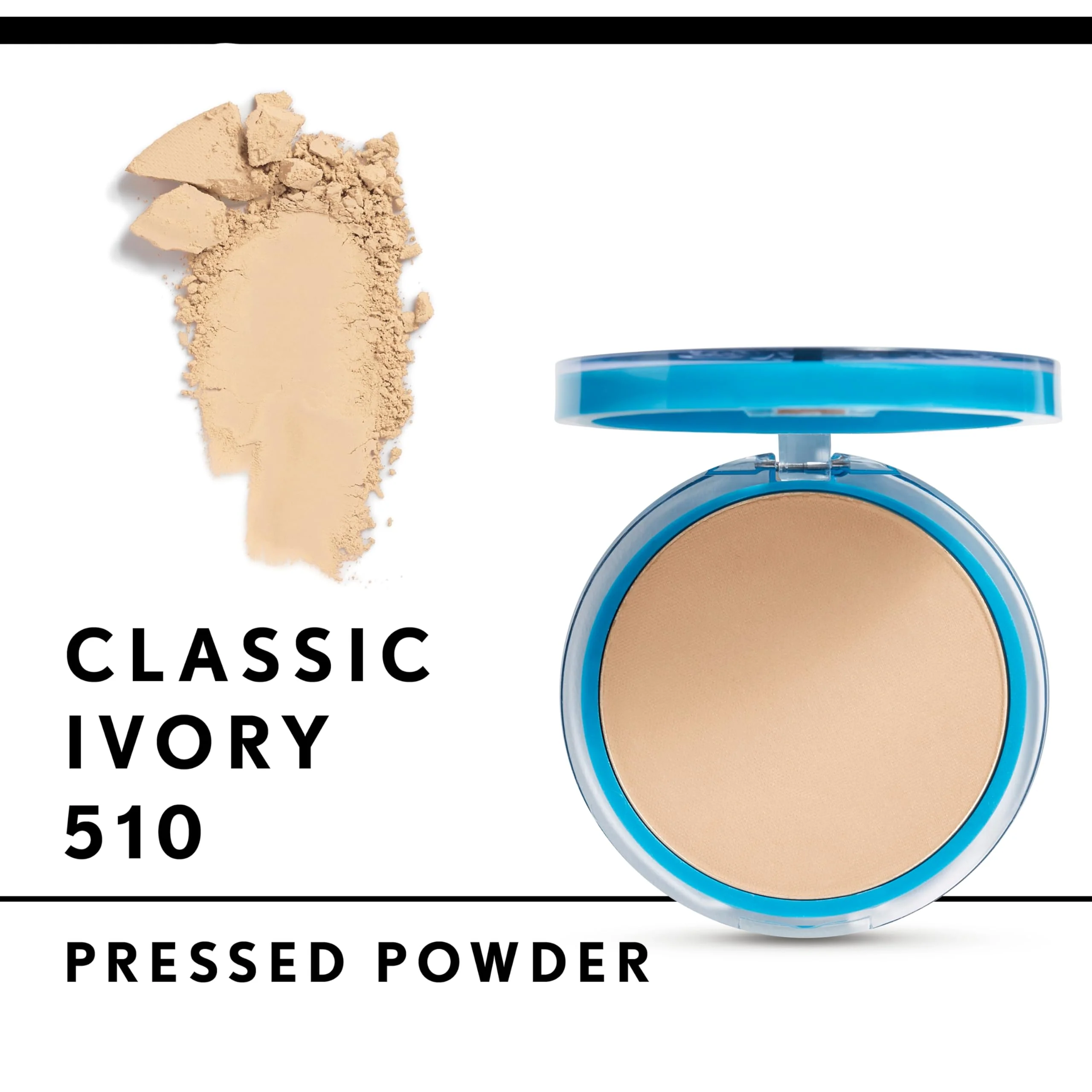 COVERGIRL Clean Matte Pressed Powder Classic Ivory Warm 510 , .35 Ounce (packaging may vary) - Image 5
