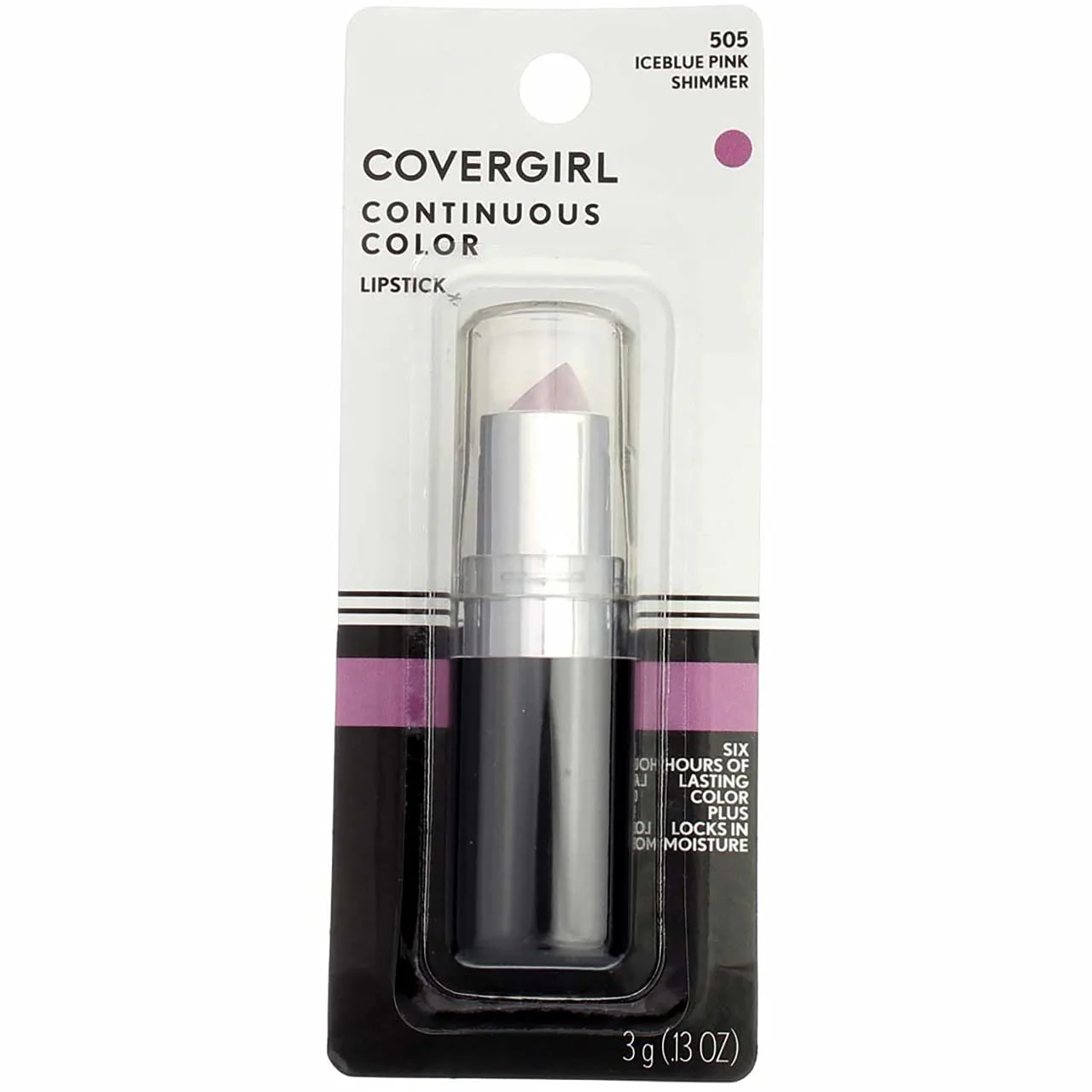 COVERGIRL Continuous Color Lipstick, Iceblue Pink 505, 0.13 Ounce (Pack of 2) - Image 3