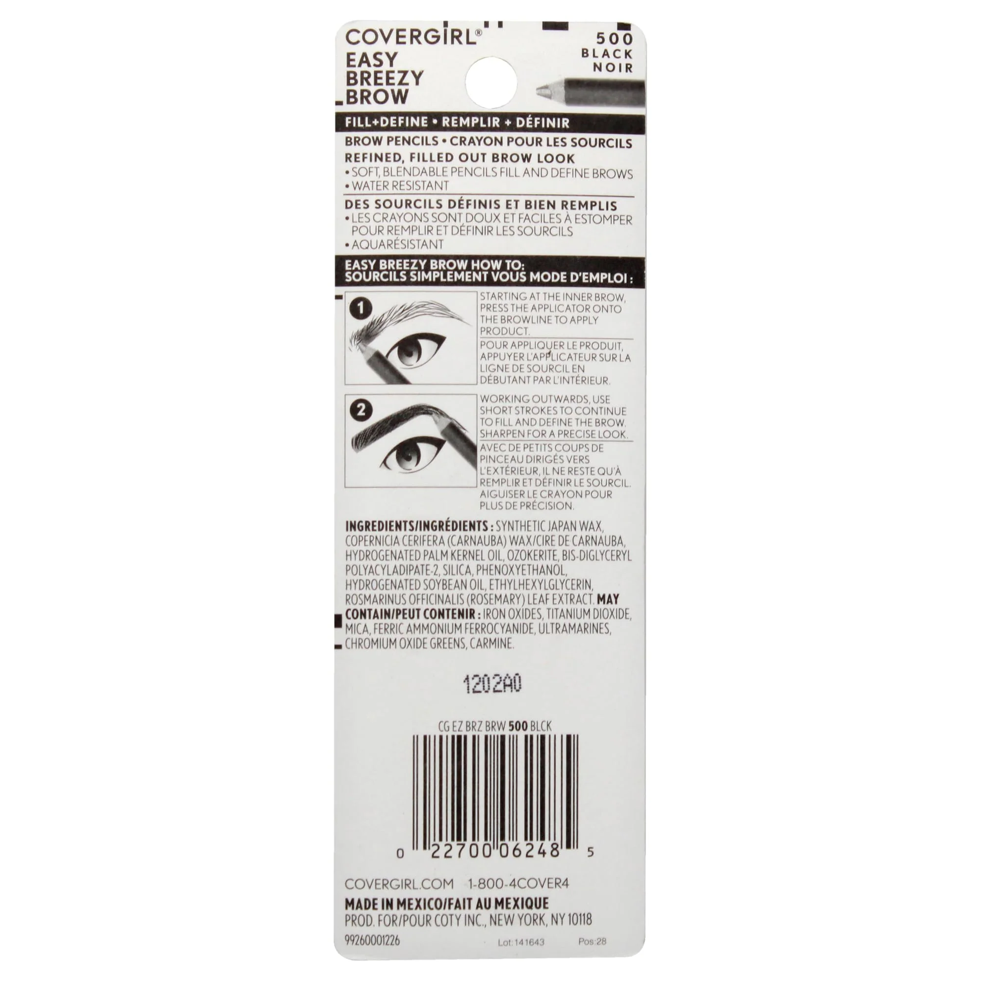 COVERGIRL - Easy Breezy Brow Fill + Define Brow Pencil, Sharpener Included, Long-Lasting, Deeply Pigmented, Blendable Formula, 100% Cruelty-Free - Image 2