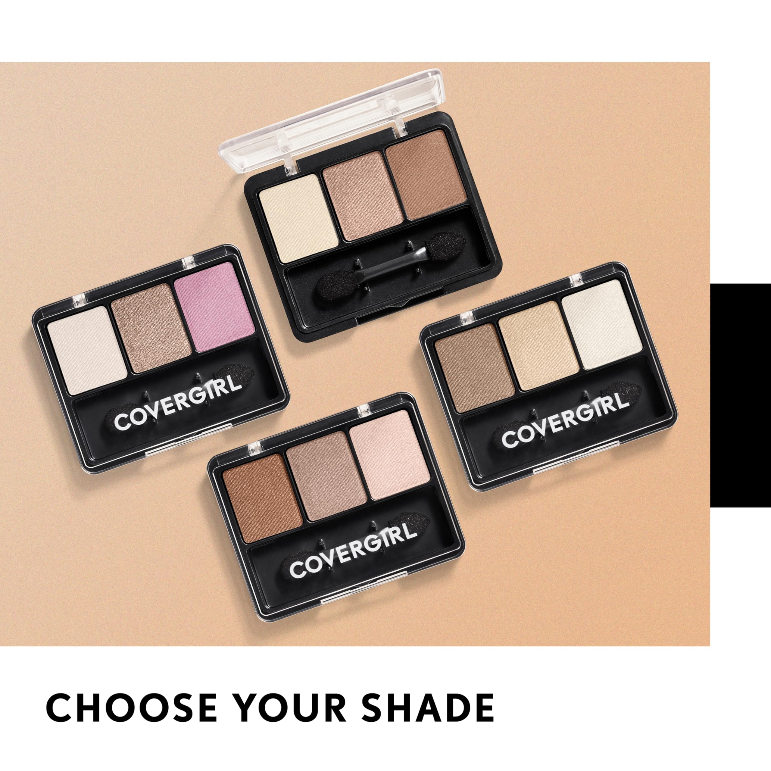 COVERGIRL - Eye Enhancers 3-Kit Eyeshadow, silky, sheer formula, double ended applicator, 100% Cruelty-free - Image 3