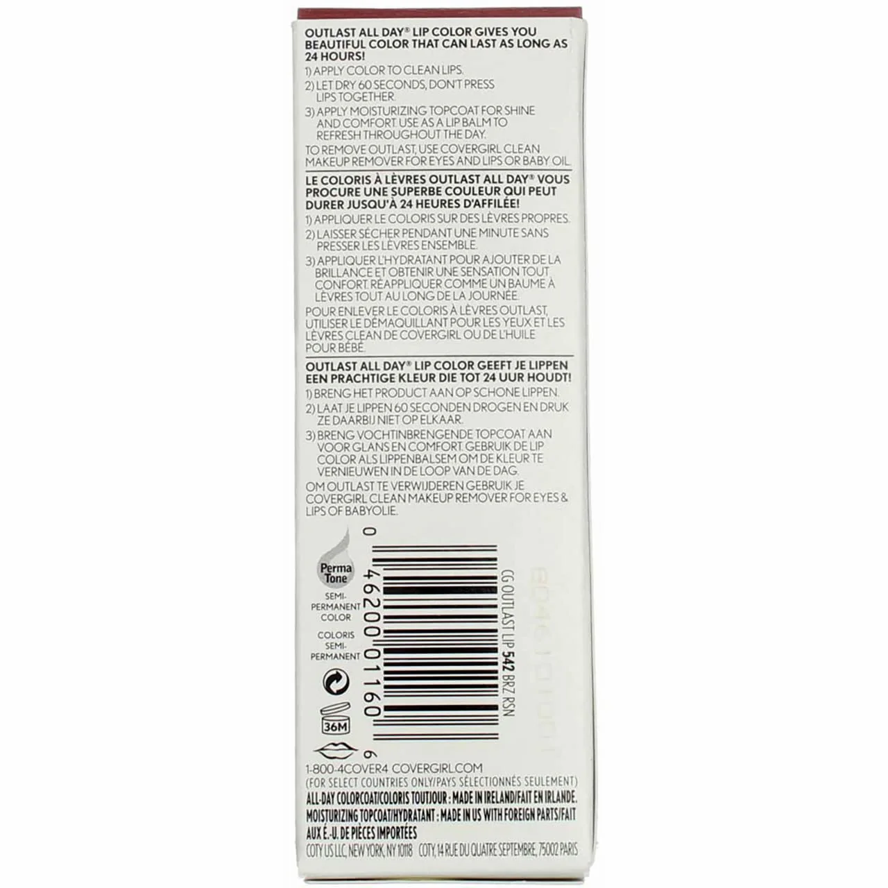 Covergirl Outlast All-Day Lip Color with Topcoat, Brazen Raisin , 2 Count (Pack of 1) - Image 2
