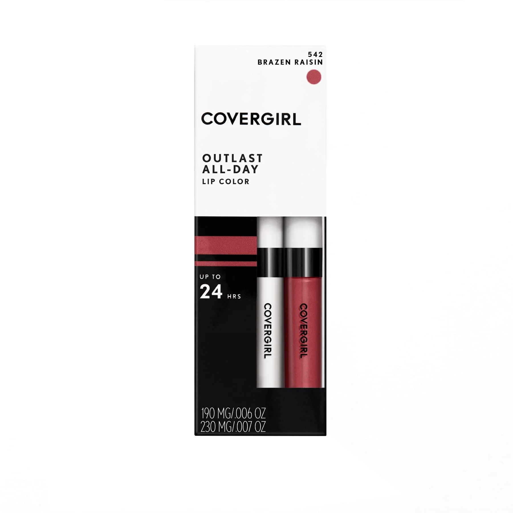 COVERGIRL, Outlast All-Day Moisturizing Lip Color, Brazen Raisin .13 oz (4.2 g) 1 Count (Packaging may vary) - Image 4