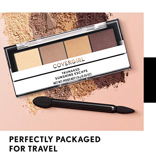 COVERGIRL Trunaked Quad Eyeshadow Palette, Jetsetter, Jetsetter, 0.06 Ounce - Image 3