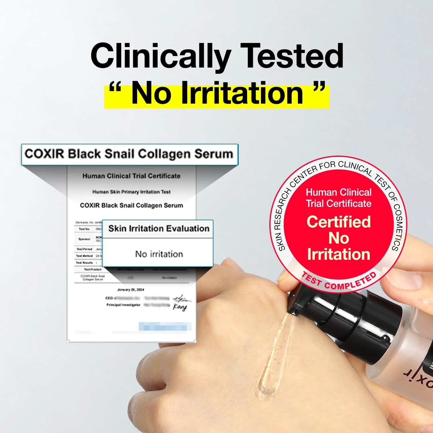 coxir Black Snail Collagen Serum – Concentrated Snail Mucin Essence for Skin Resilience, Hydration & Smooth Texture | Lightweight Korean Facial Serum for Daily Moisture Care(1.69 fl.oz) - Image 7