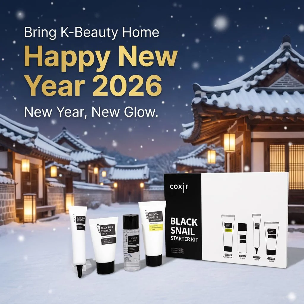 coxir Black Snail Collagen Starter Kit – Cleanser, Toner, Serum & Cream | Repairing Snail Mucin Skincare Set, Hydrating Korean Beauty Routine for Women (4-Piece) - Image 9