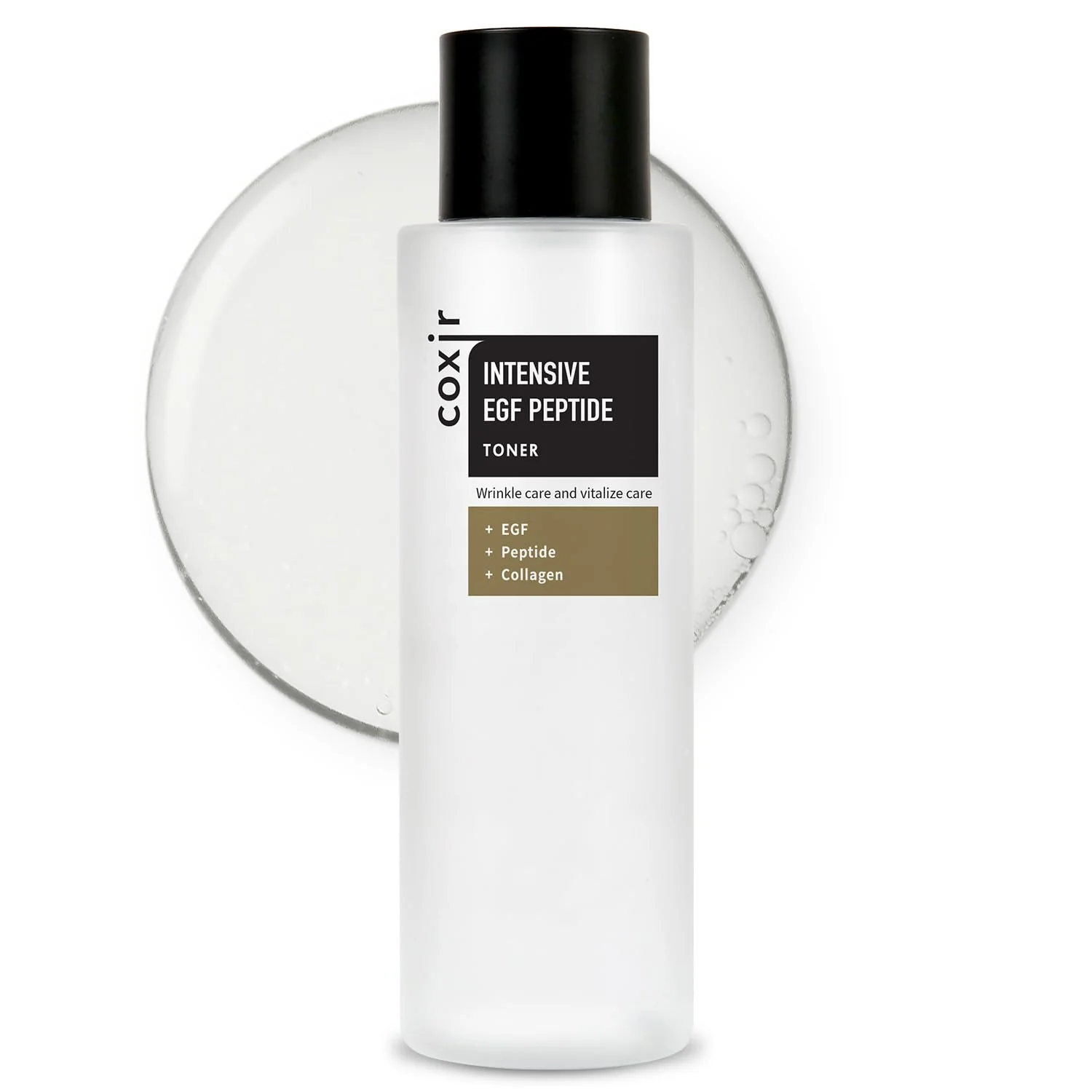 coxir Intensive EGF PEPTIDE Toner l Face Toner with EGF(Epidermal Growth Factor), Peptide Filtrate for Dull l Hydrating, Smoothing, Calming, Moisturizing/Korean Skincare[50ml / 5.07 fl.oz.]