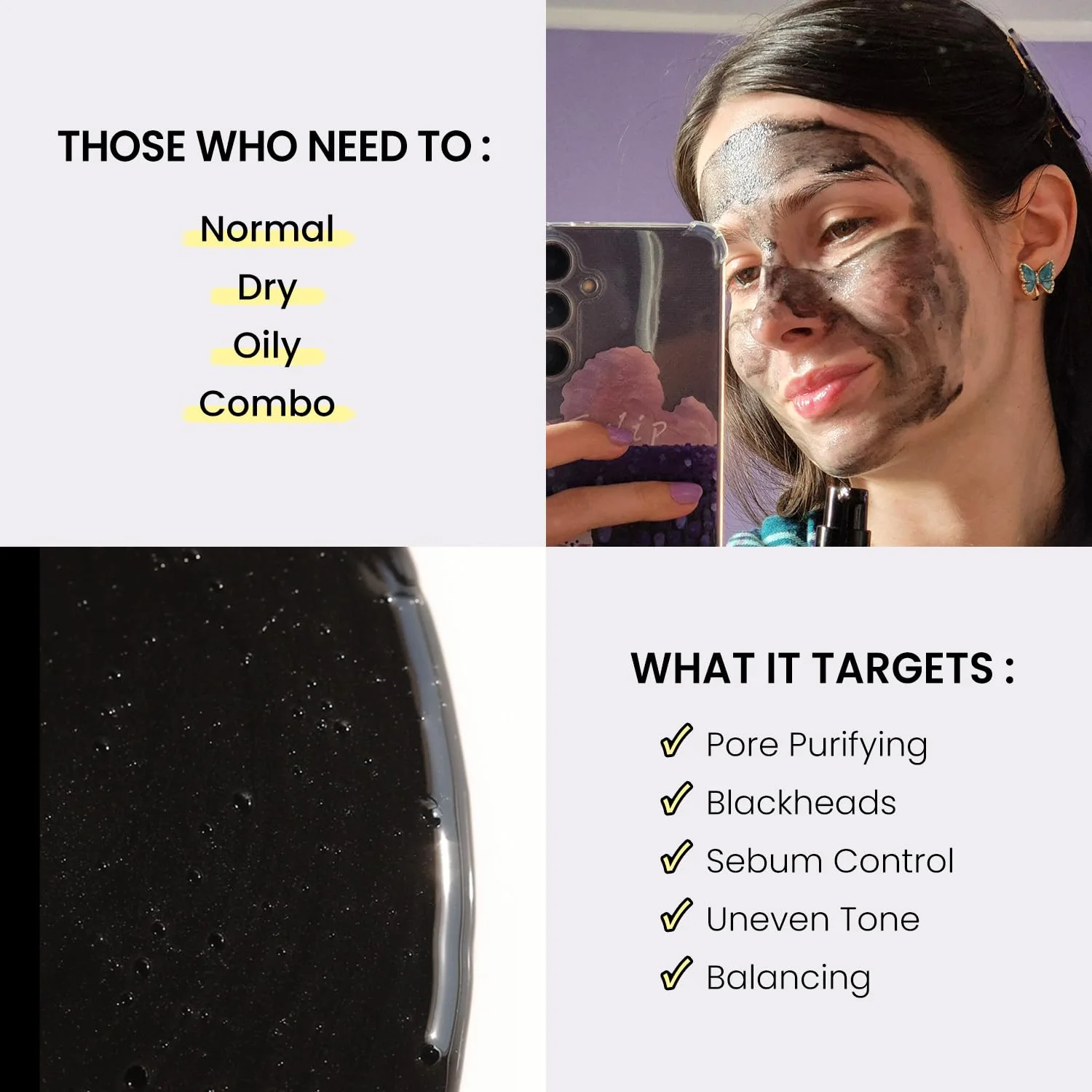 Coxir TXA Black Rice Pore Mask – Korean 3-in-1 Wash-Off Mask Serum| Pore Purifying, Blackhead Care, Hydrating, Skin Toning Treatment with TXA & Black Rice |Vegan K-beuaty Face Mask [50ml/1.69 fl.oz] - Image 5