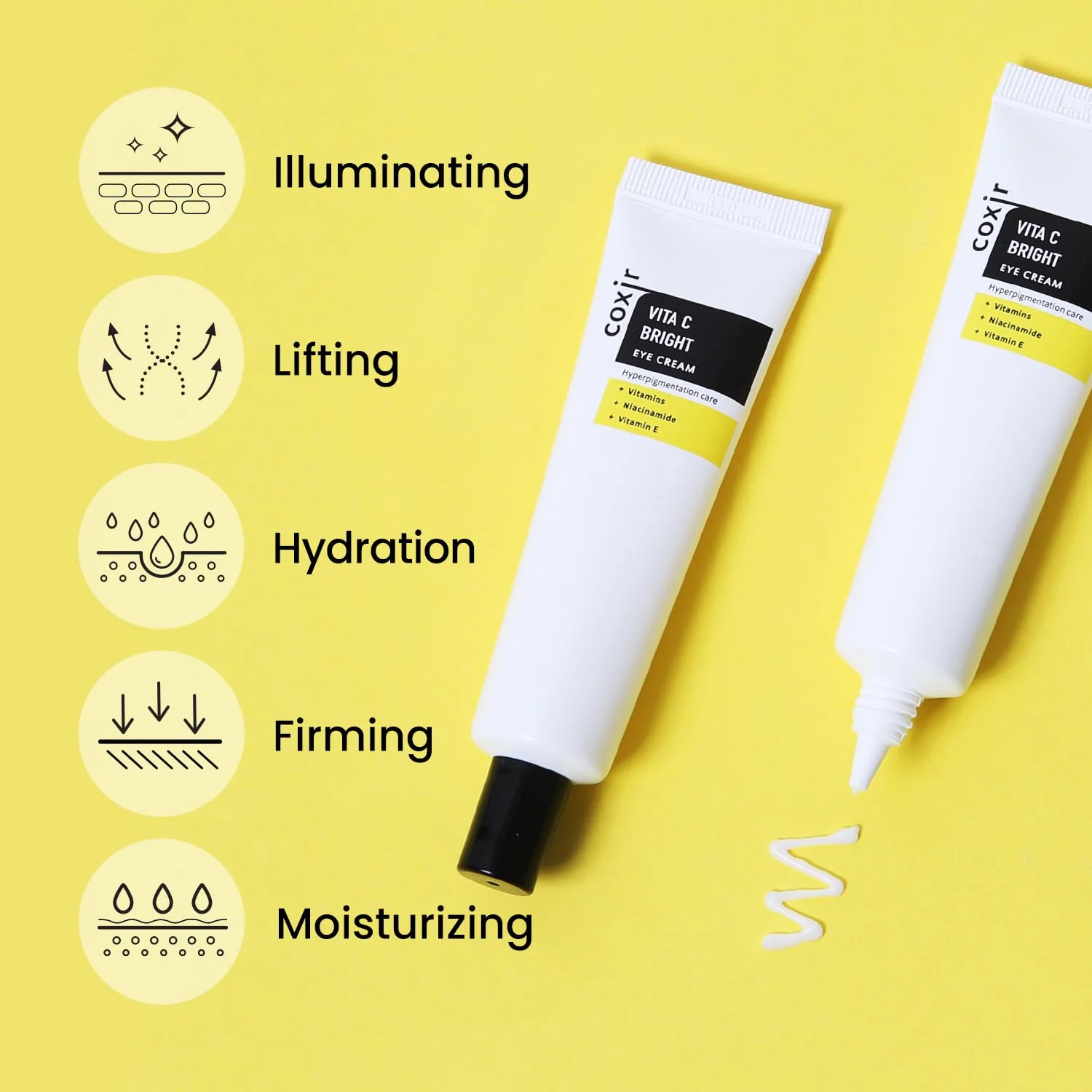 coxir VITA C EYE CREAM l Niacinamide eye cream for intensive eye care with vitamins/Cruelty-Free,No Paraben [30ml/1.01 fl.oz.] - Image 5