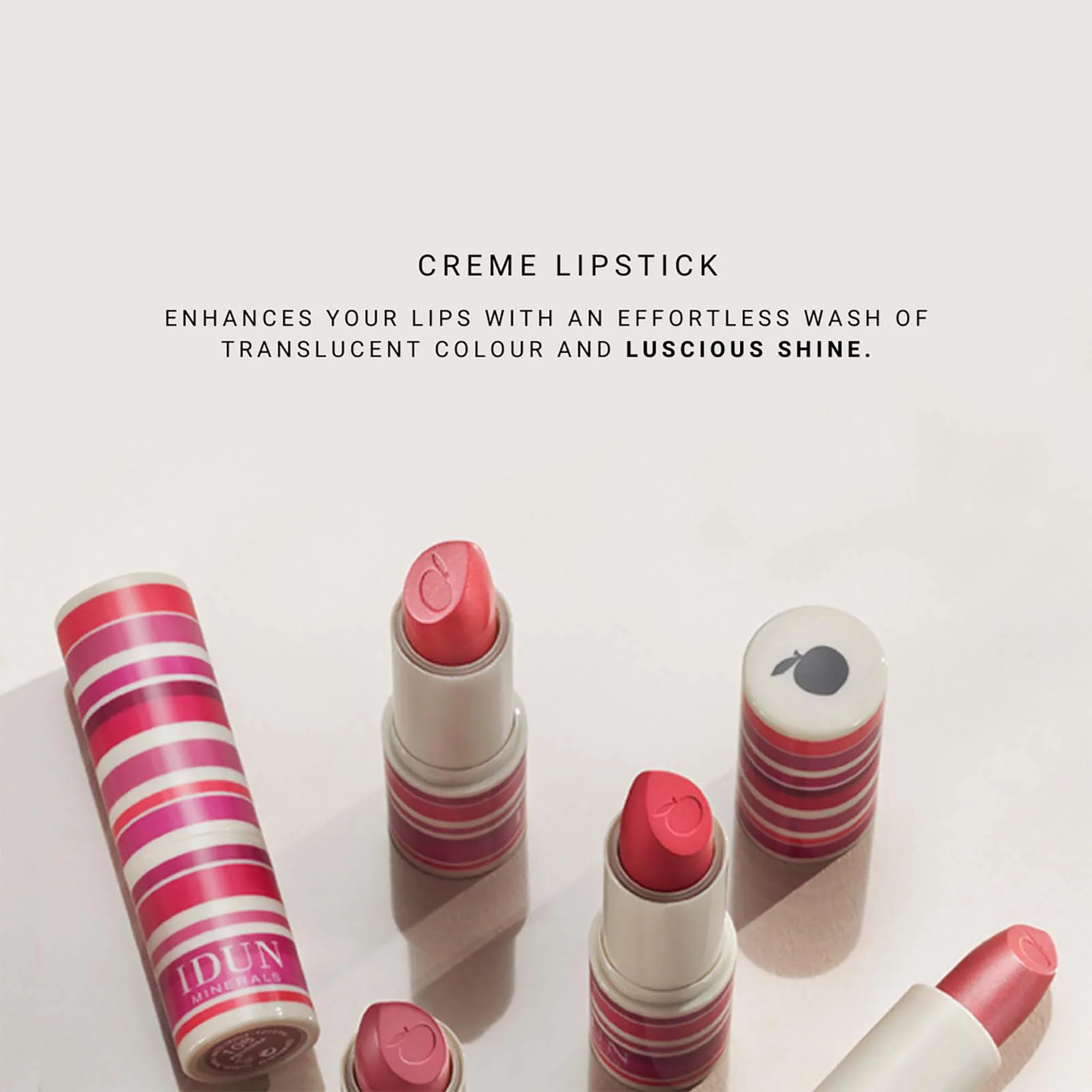 Creme Lipstick - 206 Sylvia by Idun Minerals for Women - 0.13 oz Lipstick - Image 5