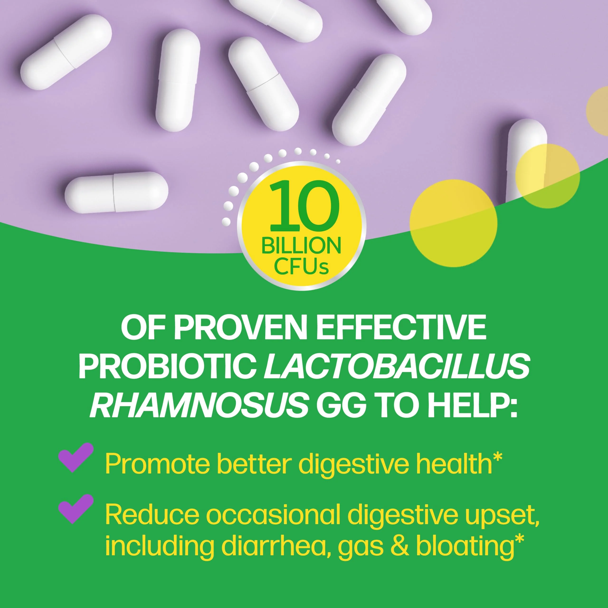 Culturelle Daily Probiotic Capsules For Men & Women, Most Clinically Studied Probiotic Strain, Digestive & Gut Health, Supports Occasional Diarrhea, Gas & Bloating, 1 Month Supply, 30 CT - Image 7