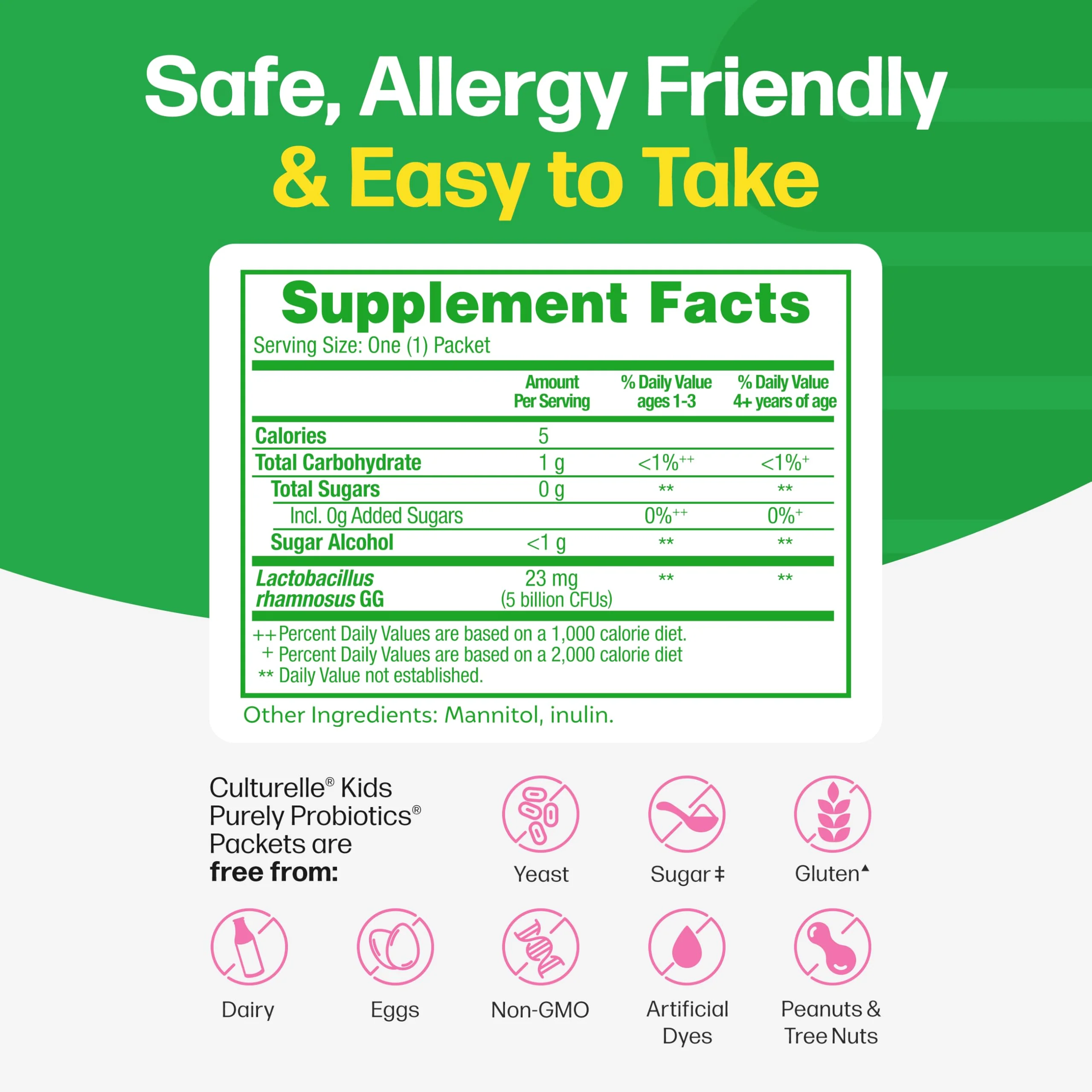 Culturelle Kids Daily Probiotic Packets for Kids, (Ages 3+) - 50 Count – From the #1 Pediatrician-Recommended Brand – Flavorless Daily Probiotics for Digestive Health & Immune Support - Image 8