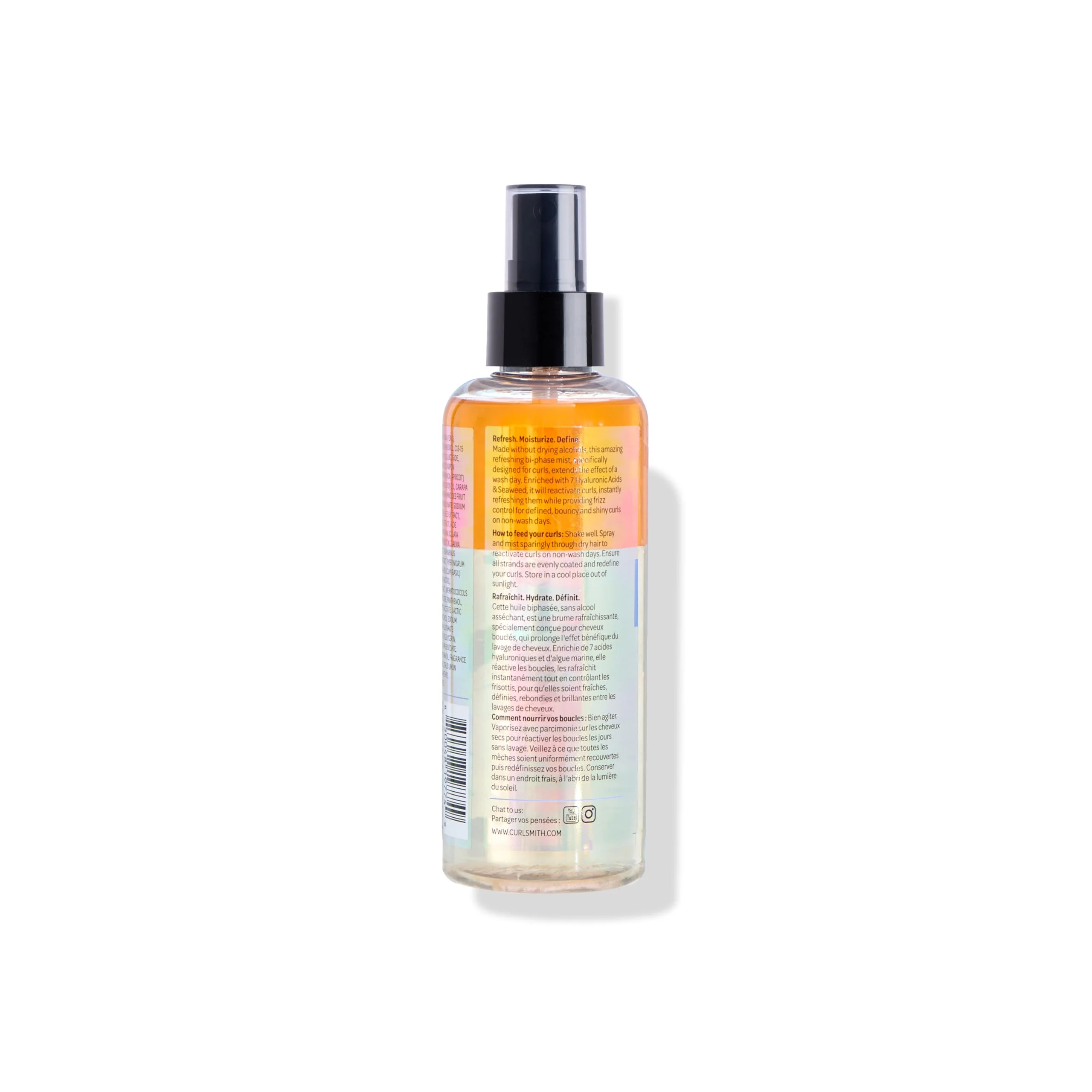CURLSMITH Shake & Shine - Curl Refreshing Spray for Dry Hair, Use Between Wash Days, For All Curl Types, Vegan & Cruelty Free (6.6 oz) - Image 2