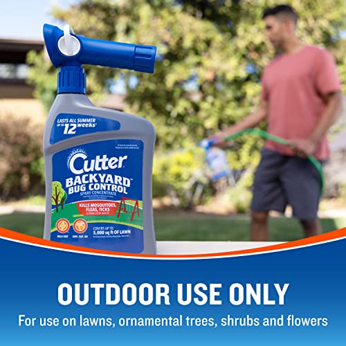 Cutter Backyard Bug Control Spray Concentrate, Mosquito Repellent, Kills Mosquitoes, Fleas & Listed Ants, 32 fl Ounce - Image 8