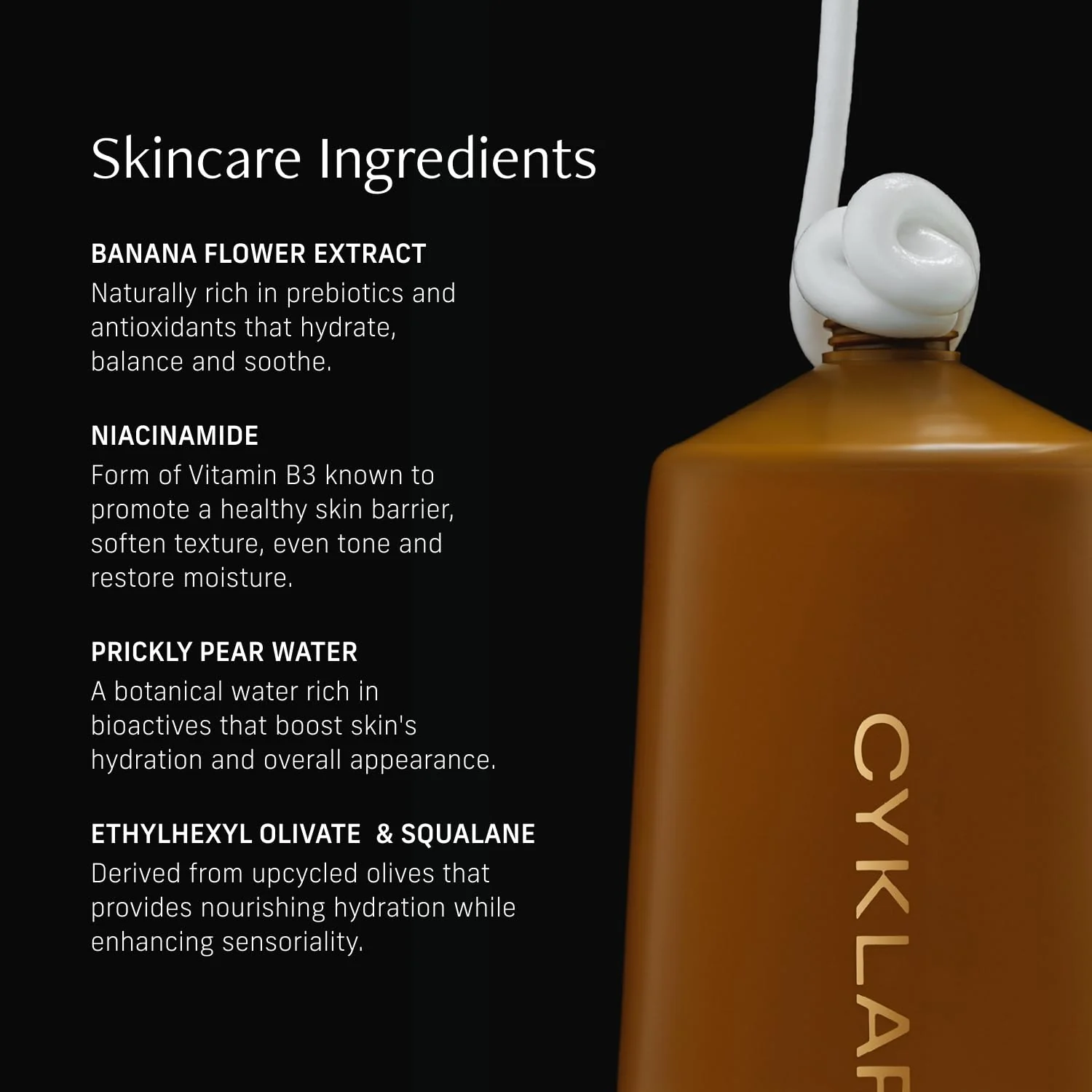 CYKLAR Nutrient Rich Body Cream – Vanilla Verve – Non-Greasy Lotion for 48-Hr Moisture – Squalane, Niacinamide & Banana Flower for Hydration & Skin Barrier Support – Dry Skin Moisturizer 8oz - Image 3
