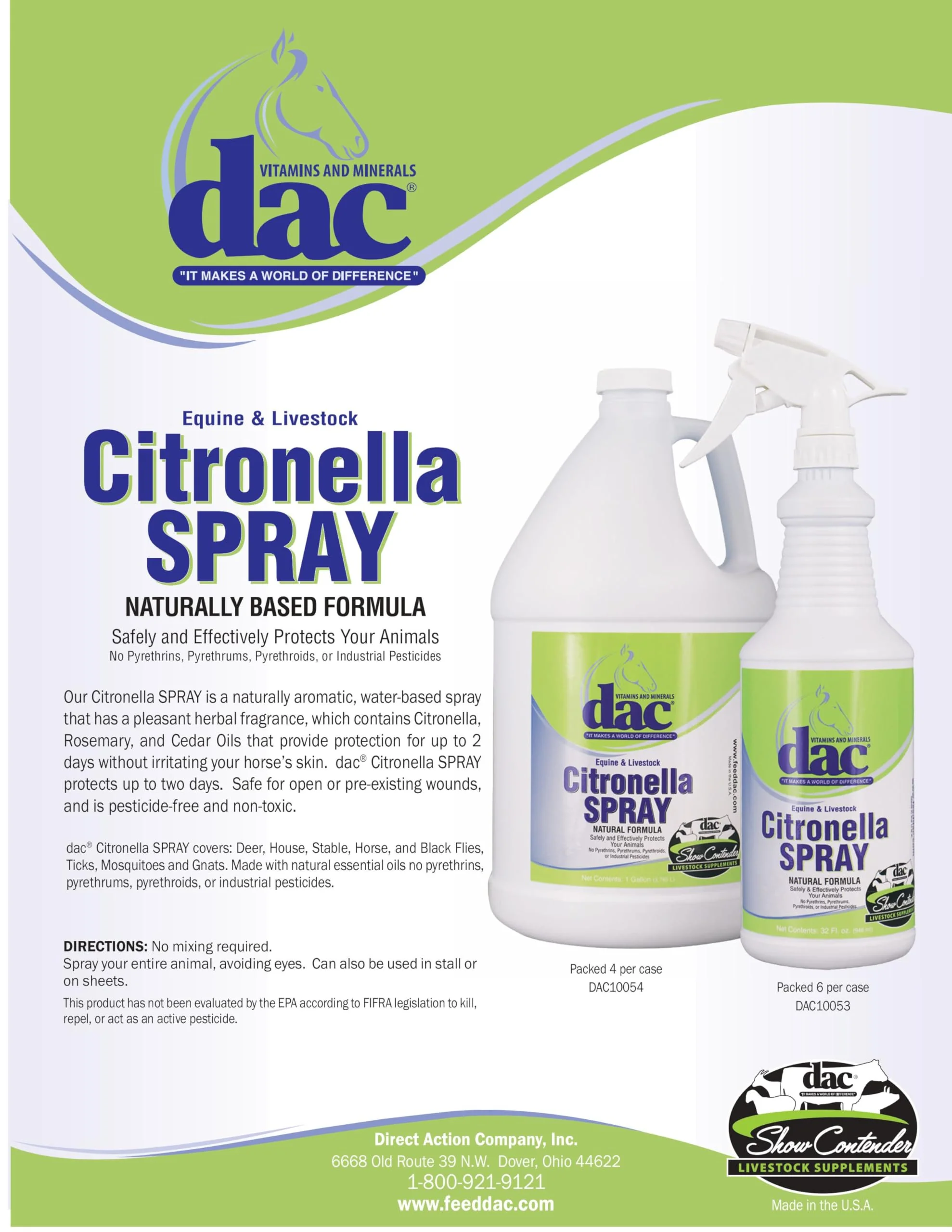 dac Vitamins and Minerals Citronella Spray Bottle - Image 2
