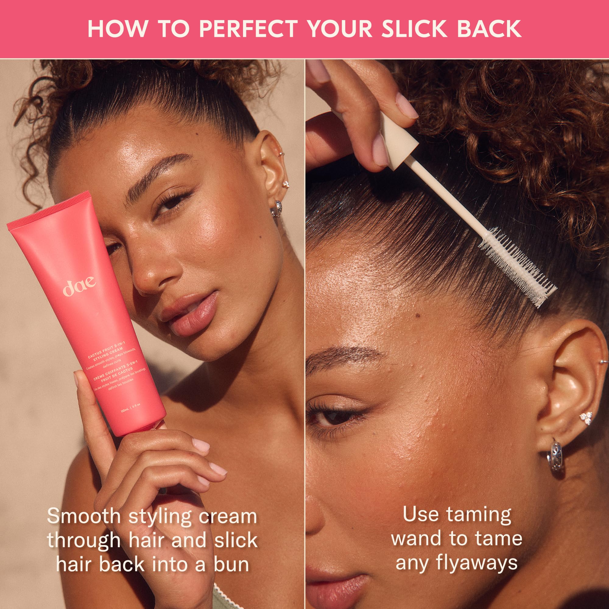 DAE Cactus Fruit 3-In-1 Styling Cream - Smooth Styles, Prep Shiny Blowouts, Defines Curls (5 oz.) - Image 4
