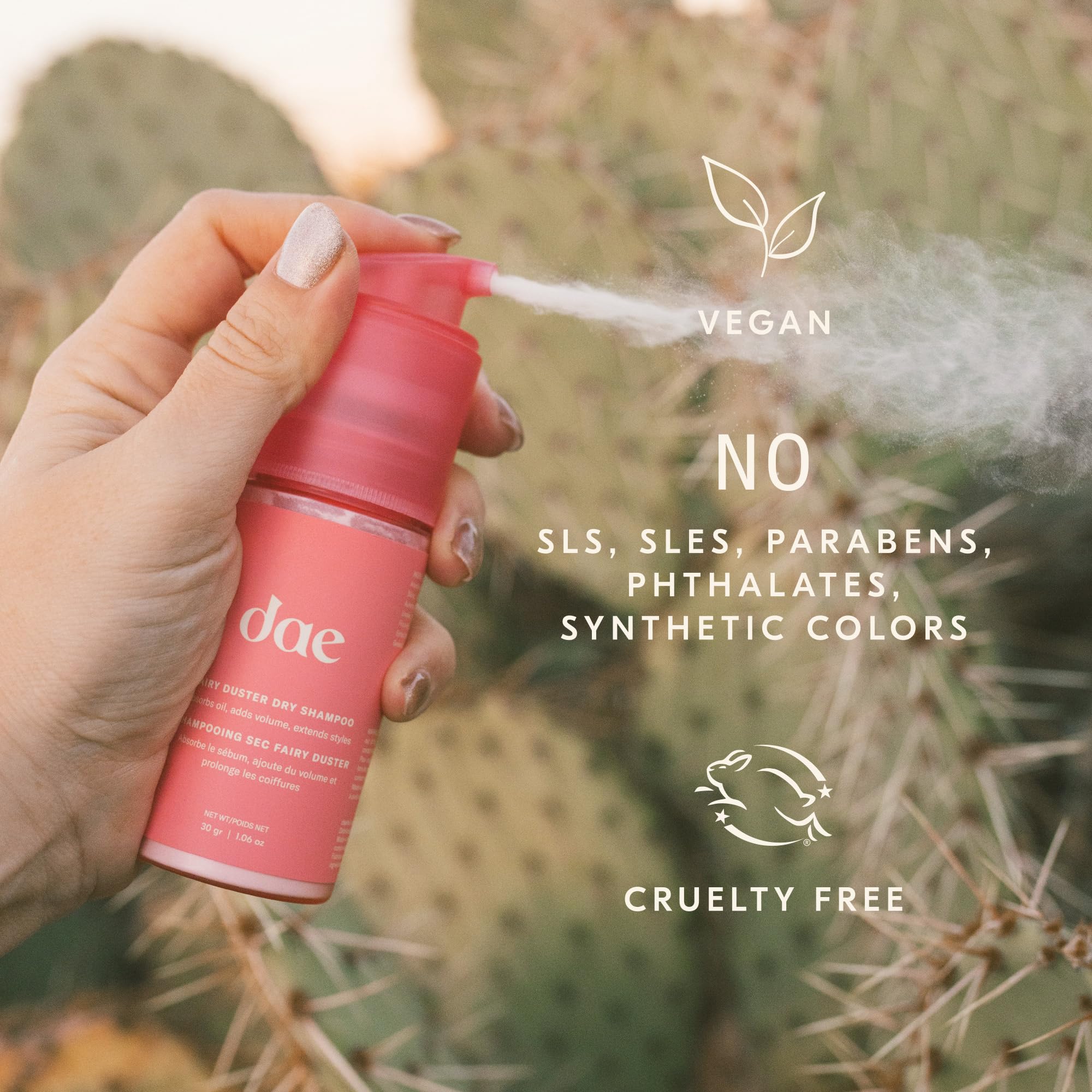 DAE Fairy Duster Dry Shampoo Powder - Non-Aerosol Natural Ingredients, Absorbs Oil & Refreshes Roots - Image 2